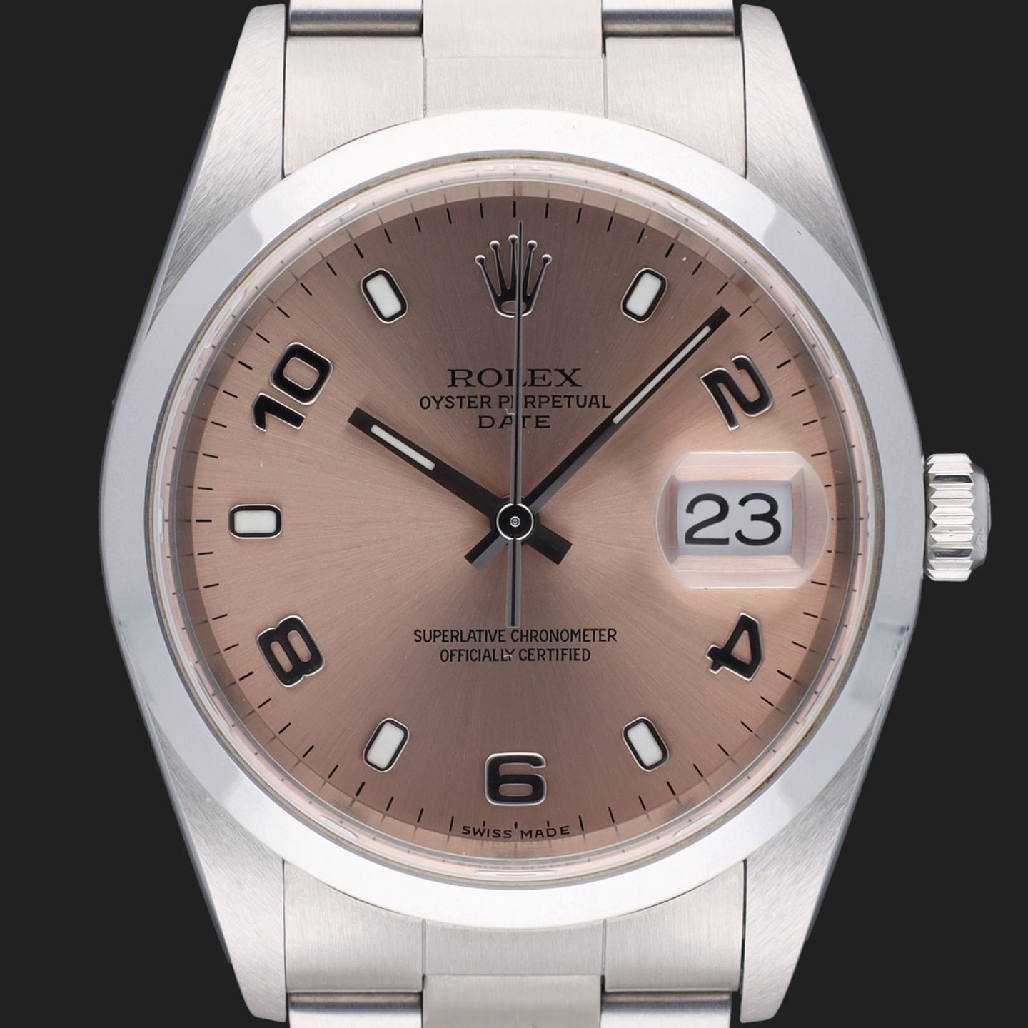 Rolex Oyster Perpetual Date 115200 (2007) - 34mm Staal (2/8)