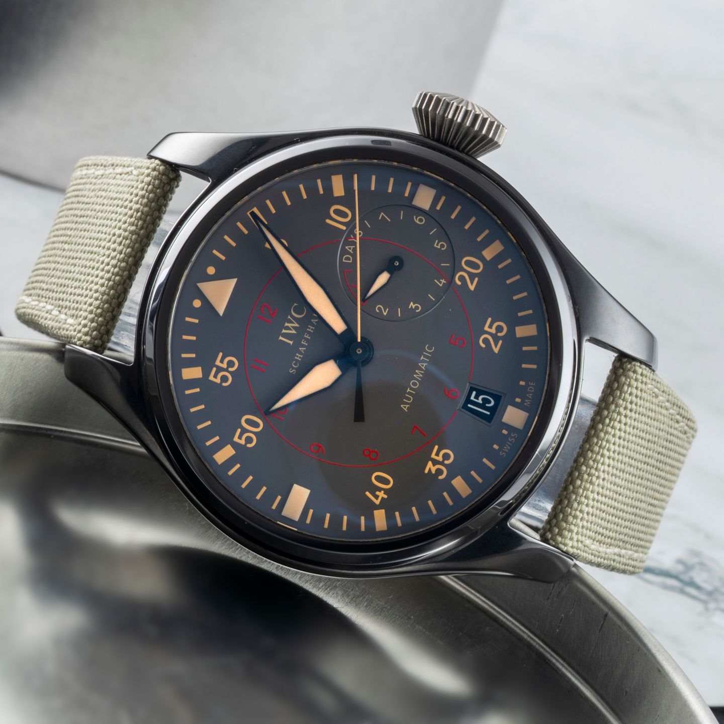 IWC Big Pilot Top Gun IW501902 (2017) - Grijs wijzerplaat 48mm Keramiek (2/8)
