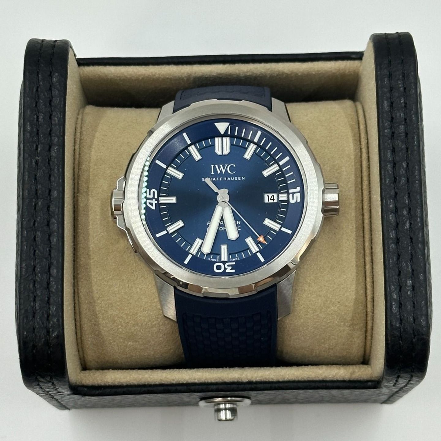 IWC Aquatimer Automatic IW328801 (2023) - Blue dial 42 mm Steel case (3/8)