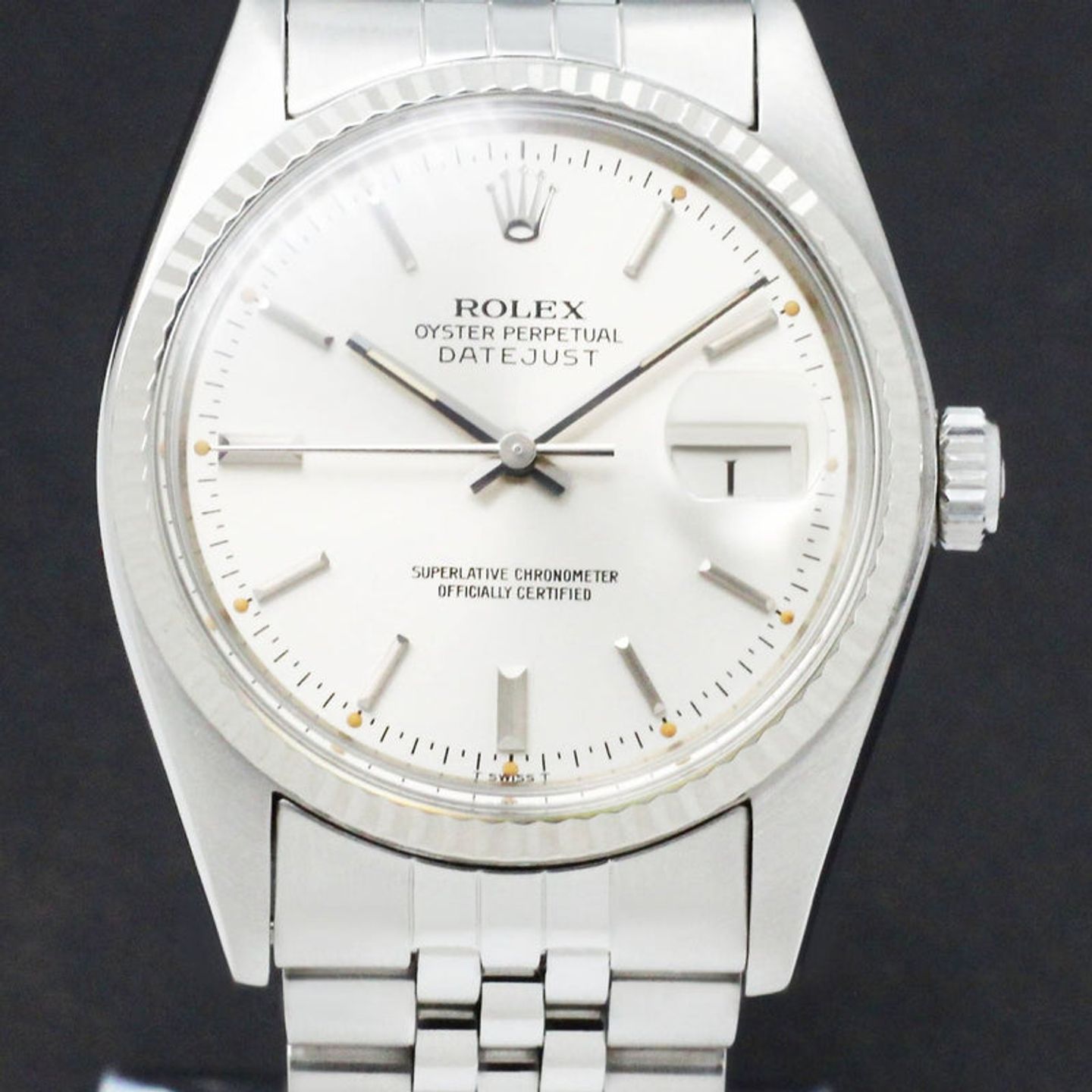 Rolex Datejust 36 16014 (1979) - Zilver wijzerplaat 36mm Staal (1/7)