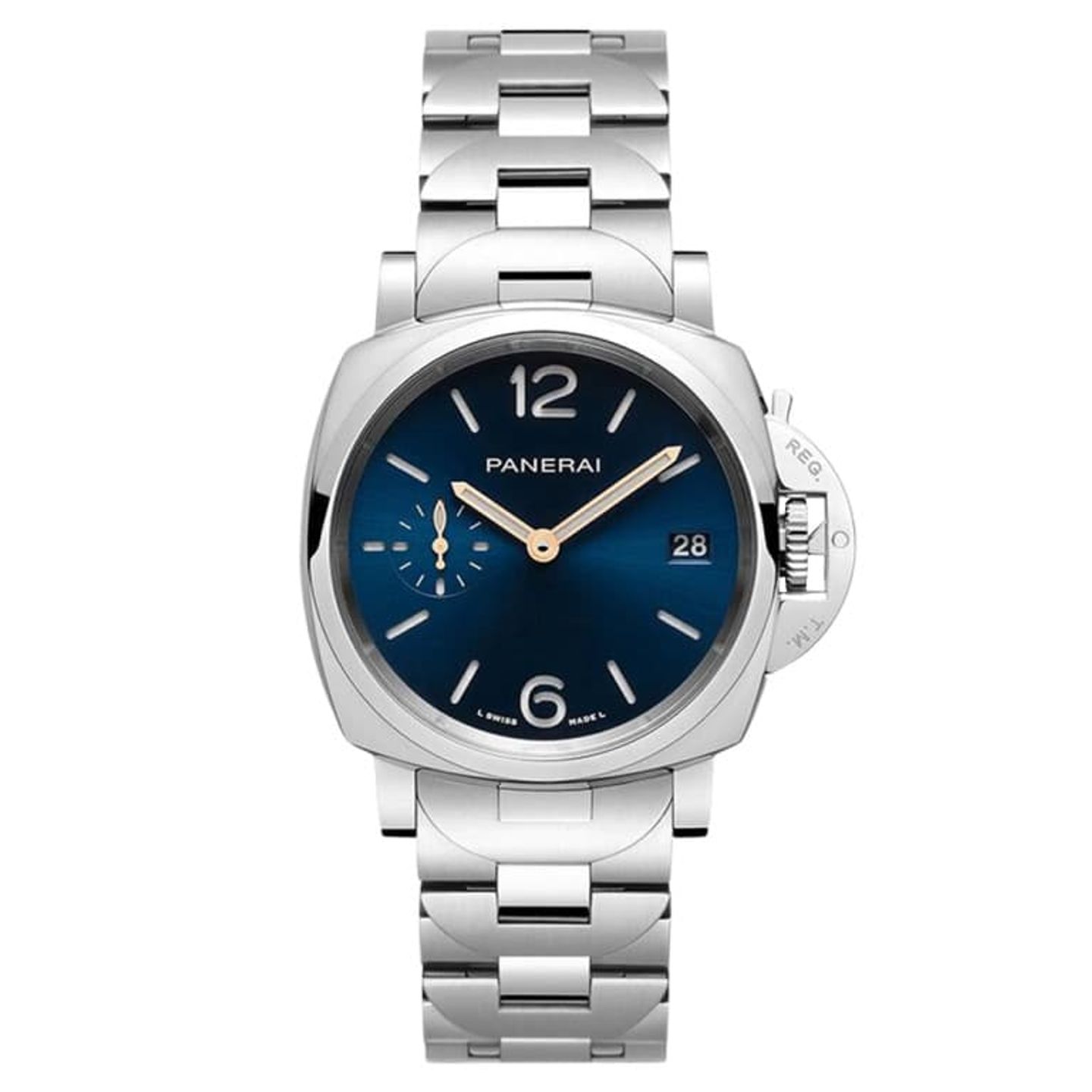 Panerai Luminor Due PAM01123 (2023) - Blauw wijzerplaat 38mm Staal (1/1)