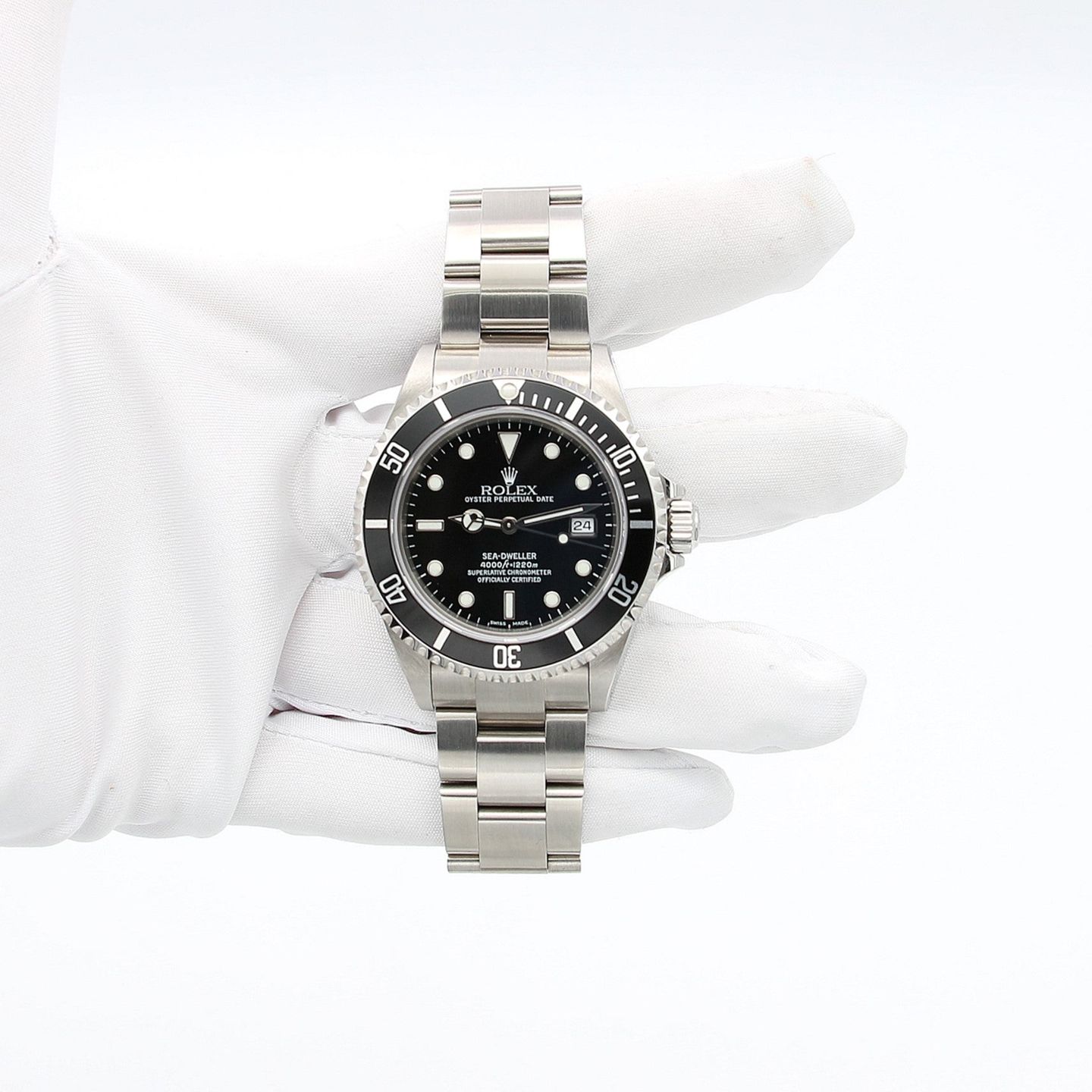 Rolex Sea-Dweller 4000 16600 (2003) - Zwart wijzerplaat 40mm Staal (2/7)