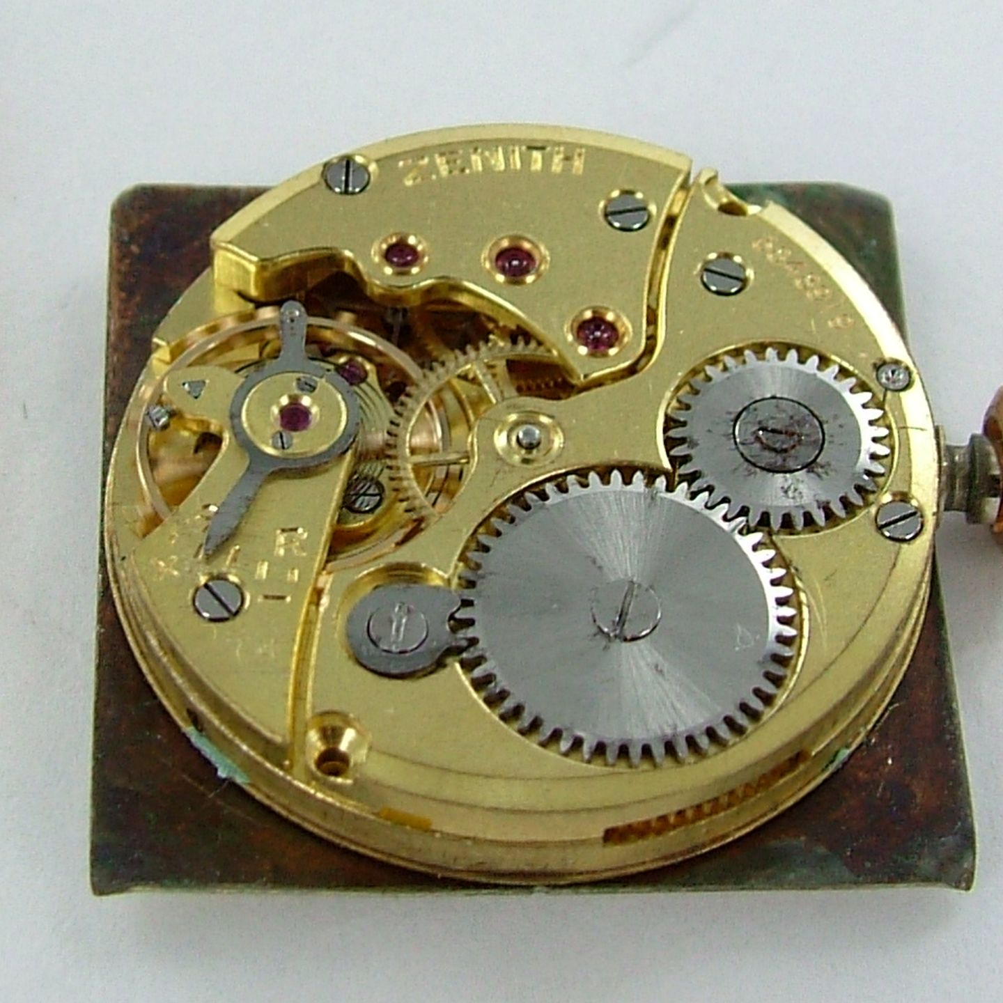 Zenith Vintage - (Unknown (random serial)) - White dial 25 mm Yellow Gold case (4/7)