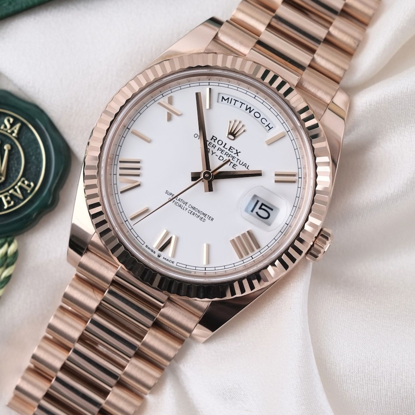 Rolex Day-Date 40 228235 (2021) - 40 mm Rose Gold case (1/8)