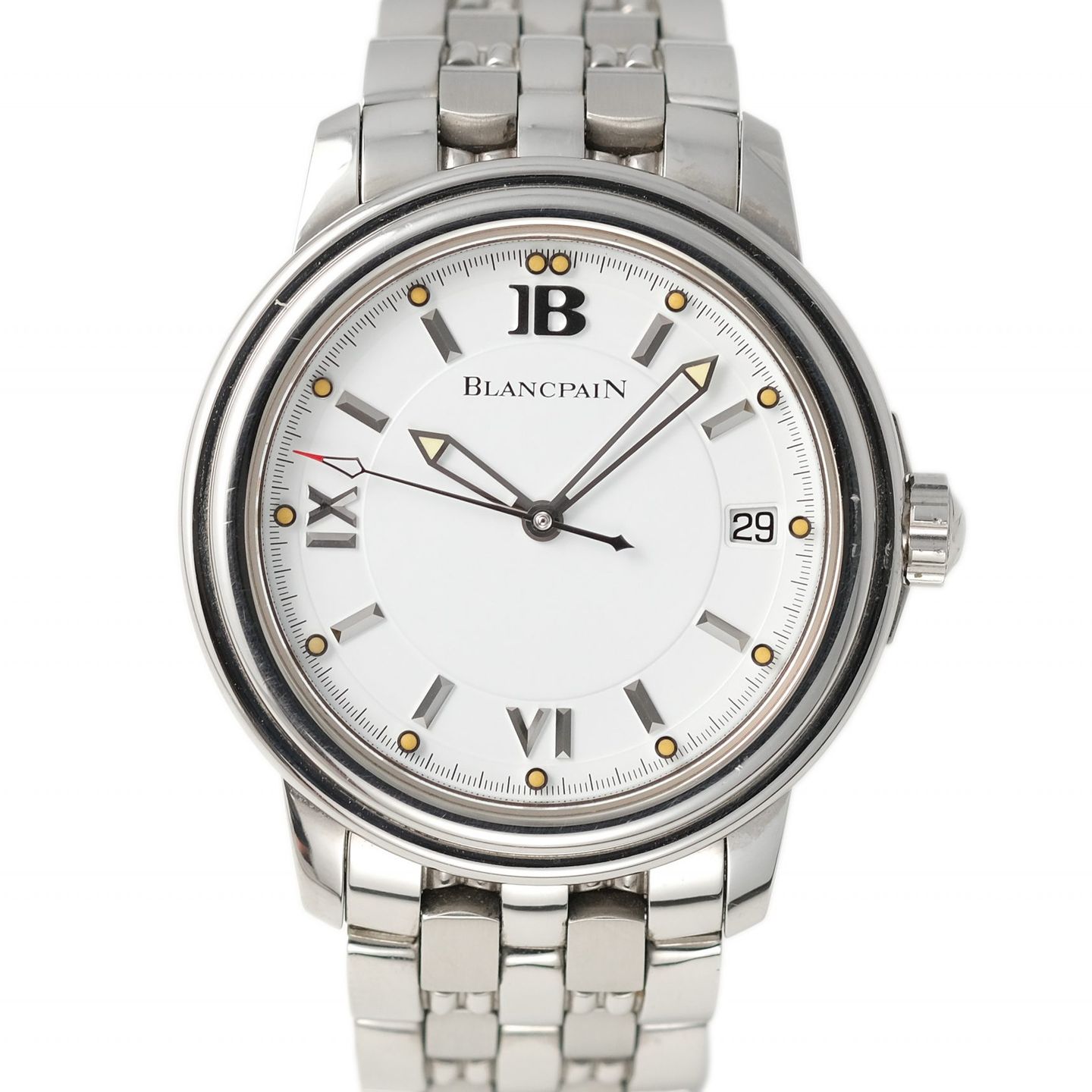 Blancpain Léman 2100-1127 (1994) - White dial 38 mm Steel case (1/4)