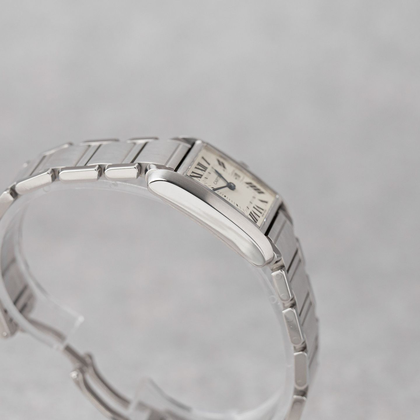 Cartier Tank Française W51011Q3 (Onbekend (willekeurig serienummer)) - Zilver wijzerplaat 25mm Staal (3/8)