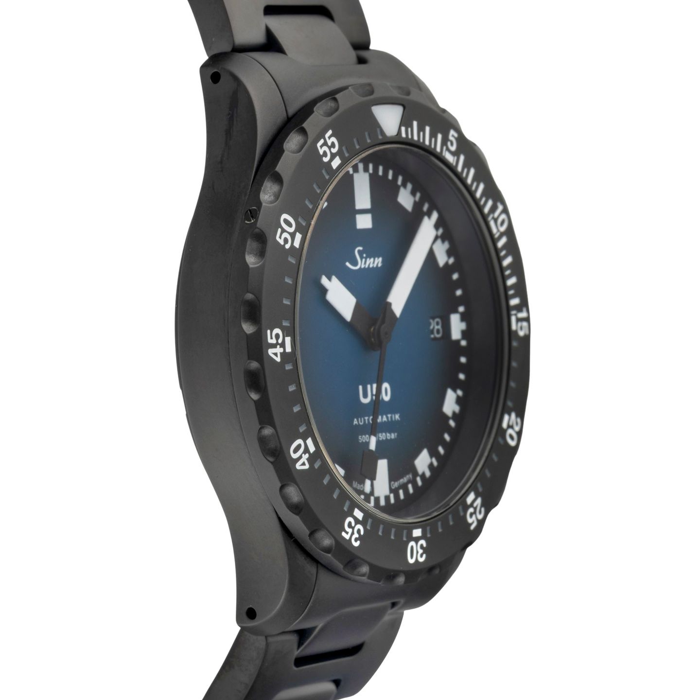 Sinn U50 1050.0202 (Onbekend (willekeurig serienummer)) - Blauw wijzerplaat 41mm Staal (7/8)