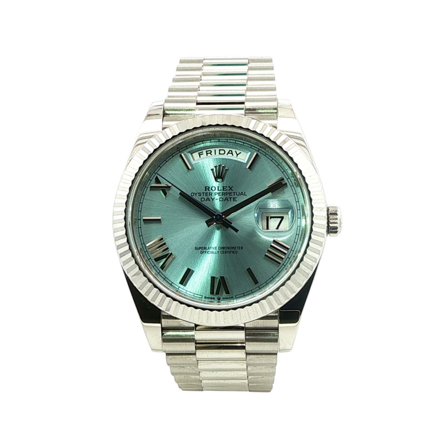 Rolex Day-Date 40 228236 (2025) - Blauw wijzerplaat 40mm Platina (1/6)