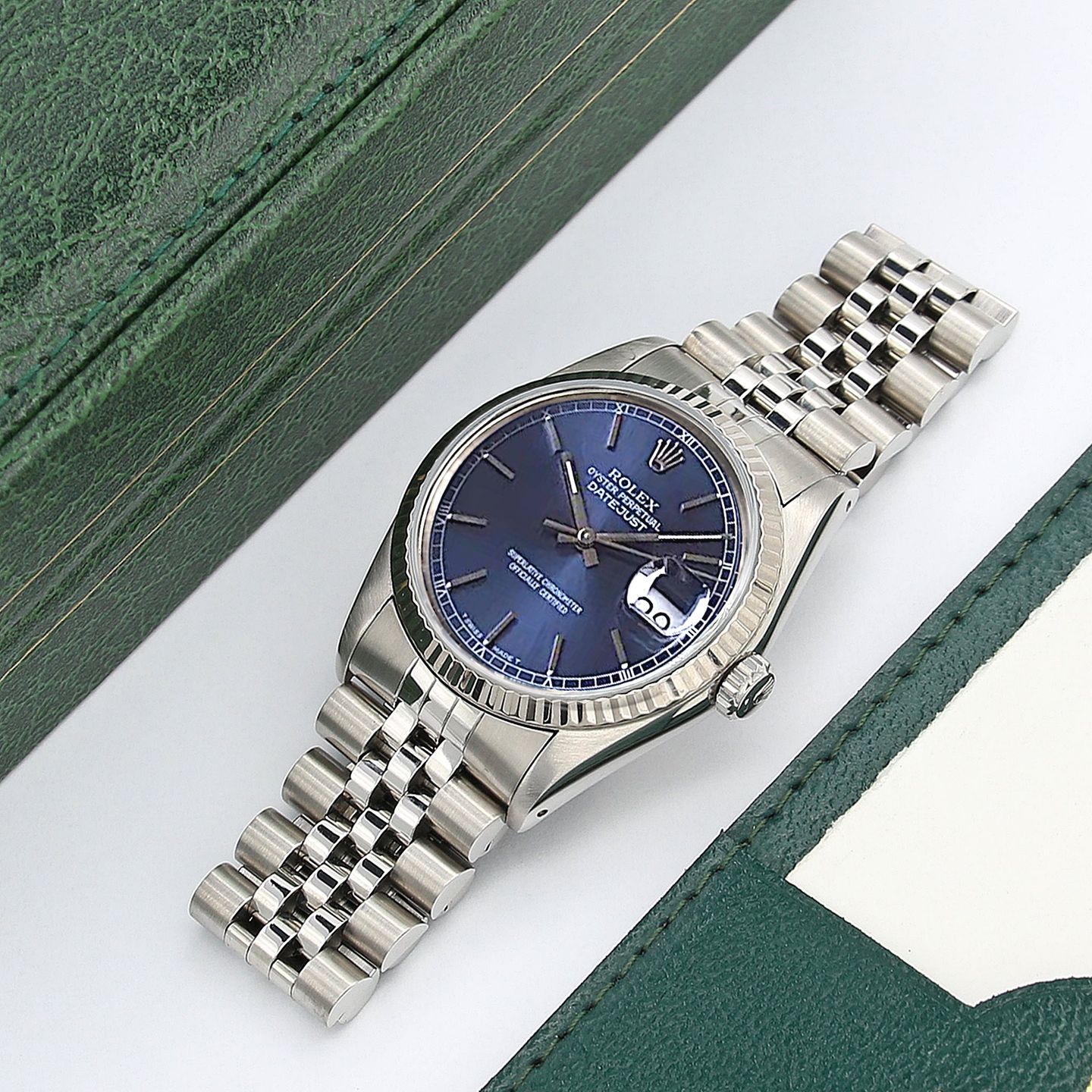 Rolex Datejust 36 16234 (Onbekend (willekeurig serienummer)) - Blauw wijzerplaat 36mm Staal (3/6)