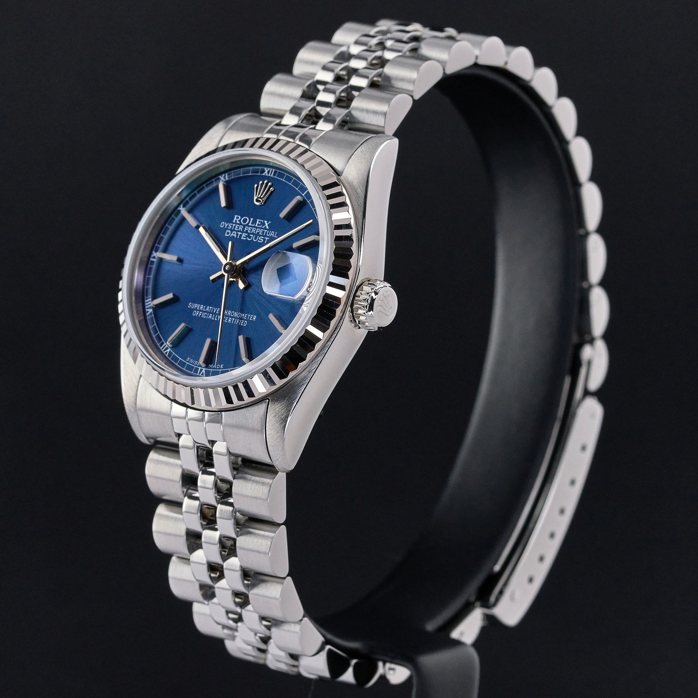 Rolex Datejust 31 78274 (1999) - Blue dial 31 mm Steel case (4/7)