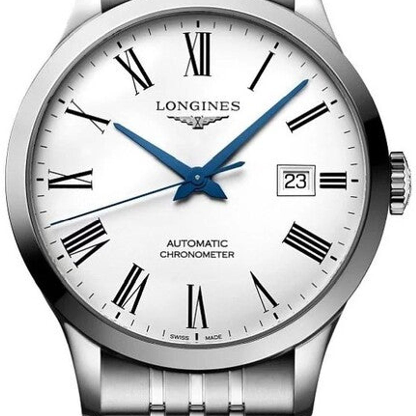 Longines Record L2.821.4.11.6 (2026) - White dial 40 mm Steel case (1/1)