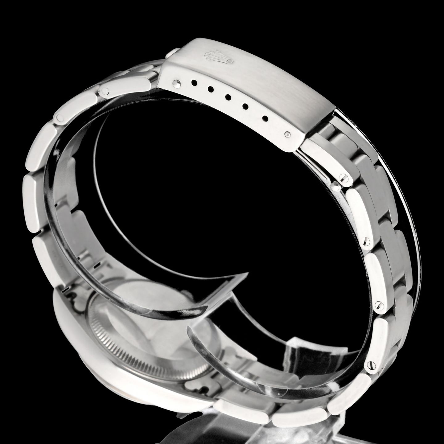 Rolex Oyster Perpetual 26 76094 (2005) - Black dial 26 mm Steel case (6/6)