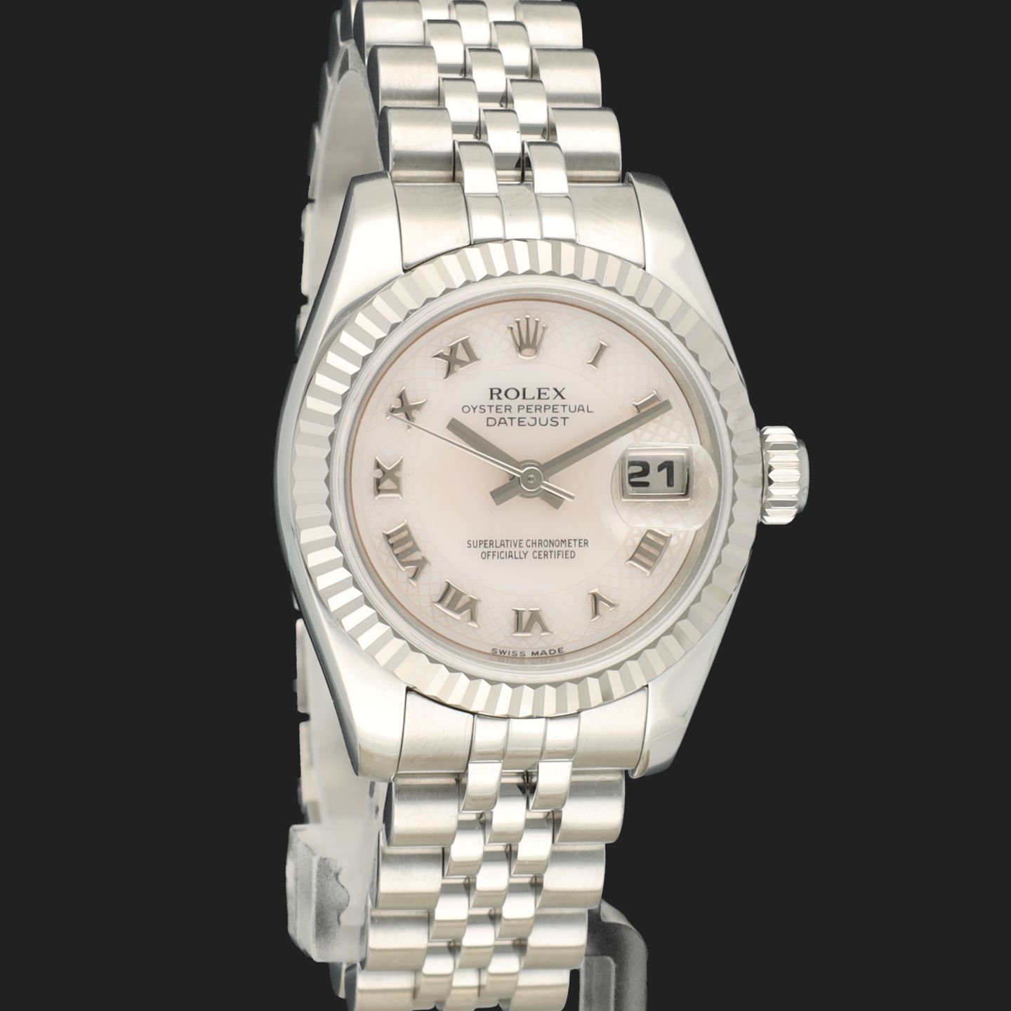 Rolex Lady-Datejust 179174 (2011) - Pearl dial 26 mm Steel case (4/8)