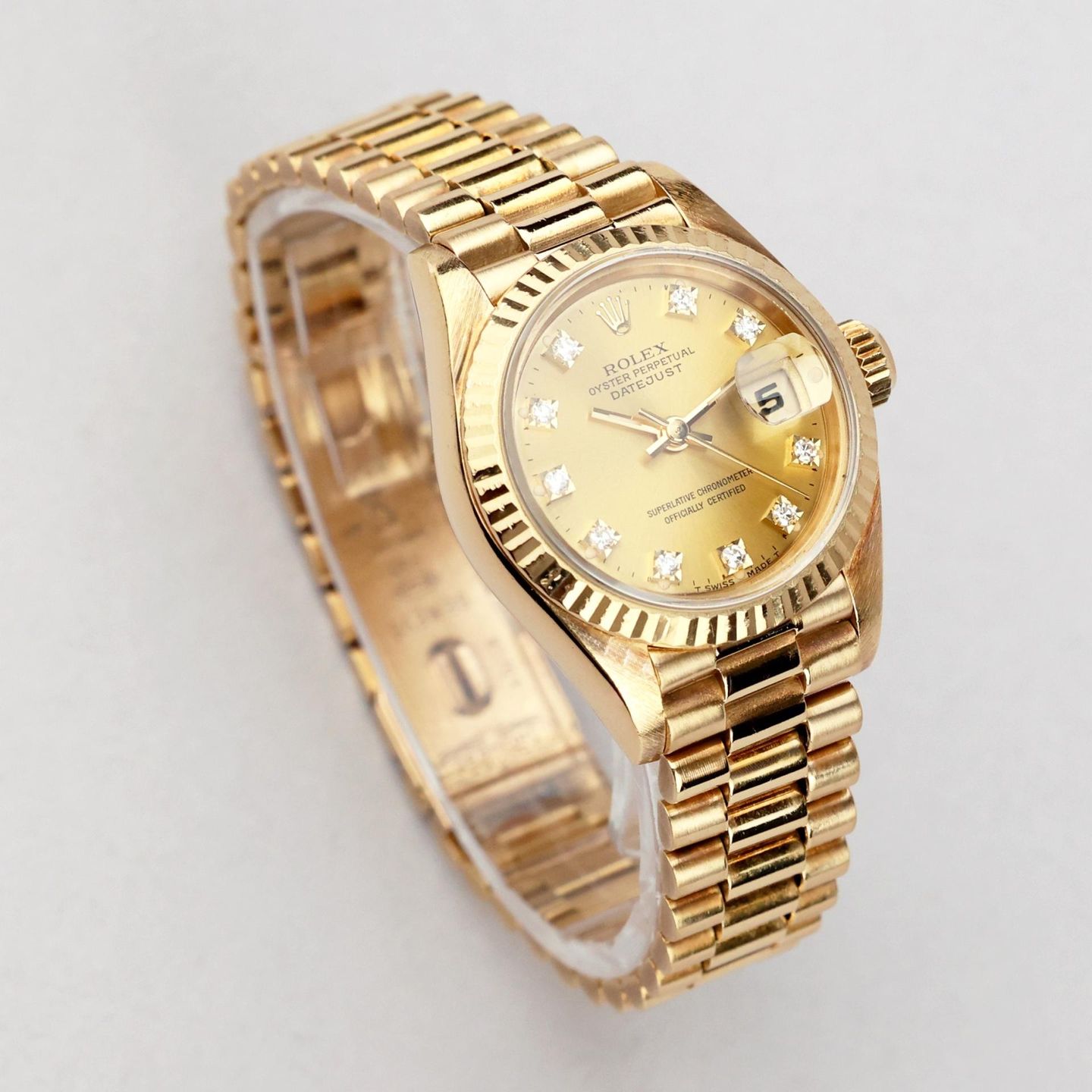 Rolex Lady-Datejust 69178 (1988) - 26 mm Yellow Gold case (2/8)