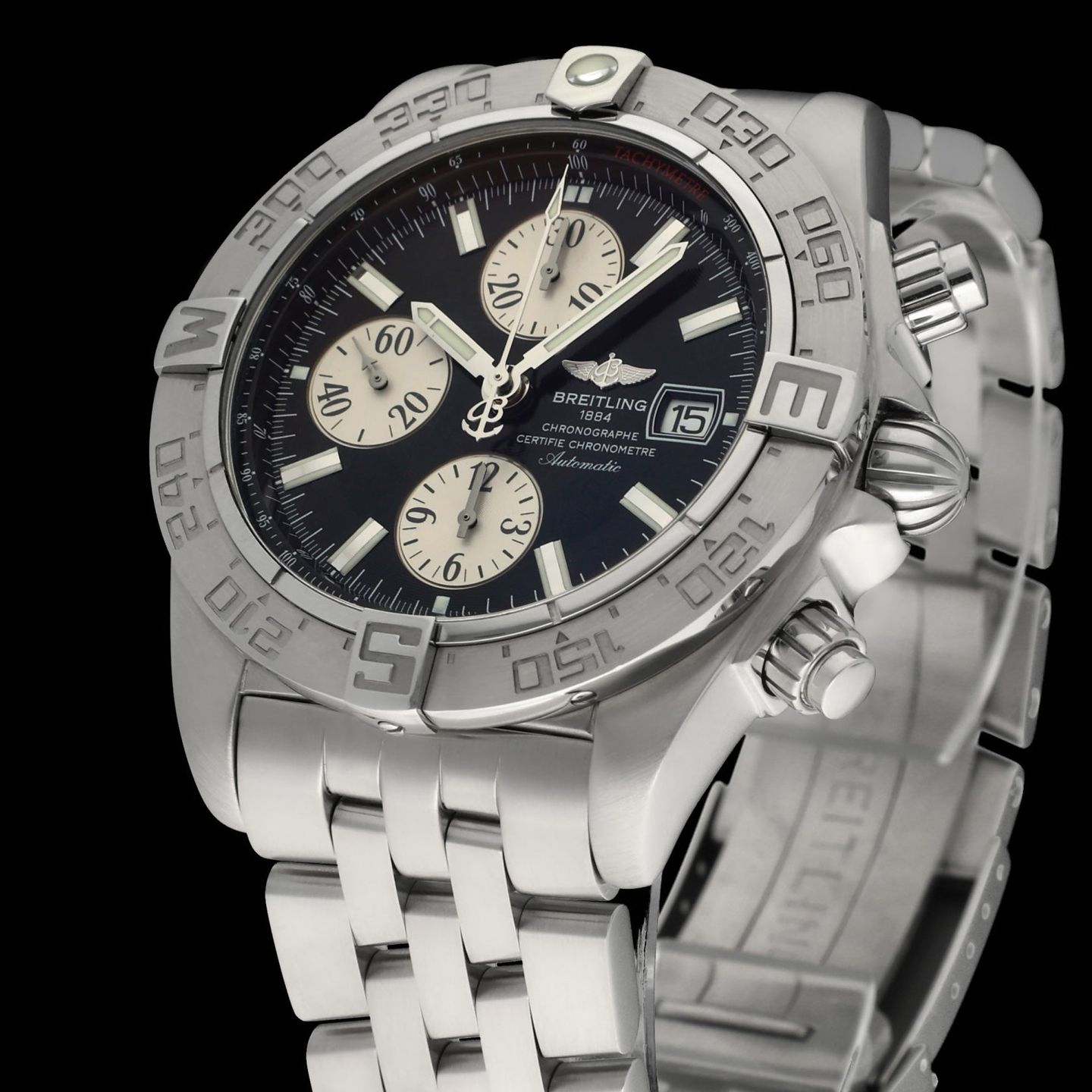 Breitling Galactic A13364 (2012) - Black dial 44 mm Steel case (7/8)