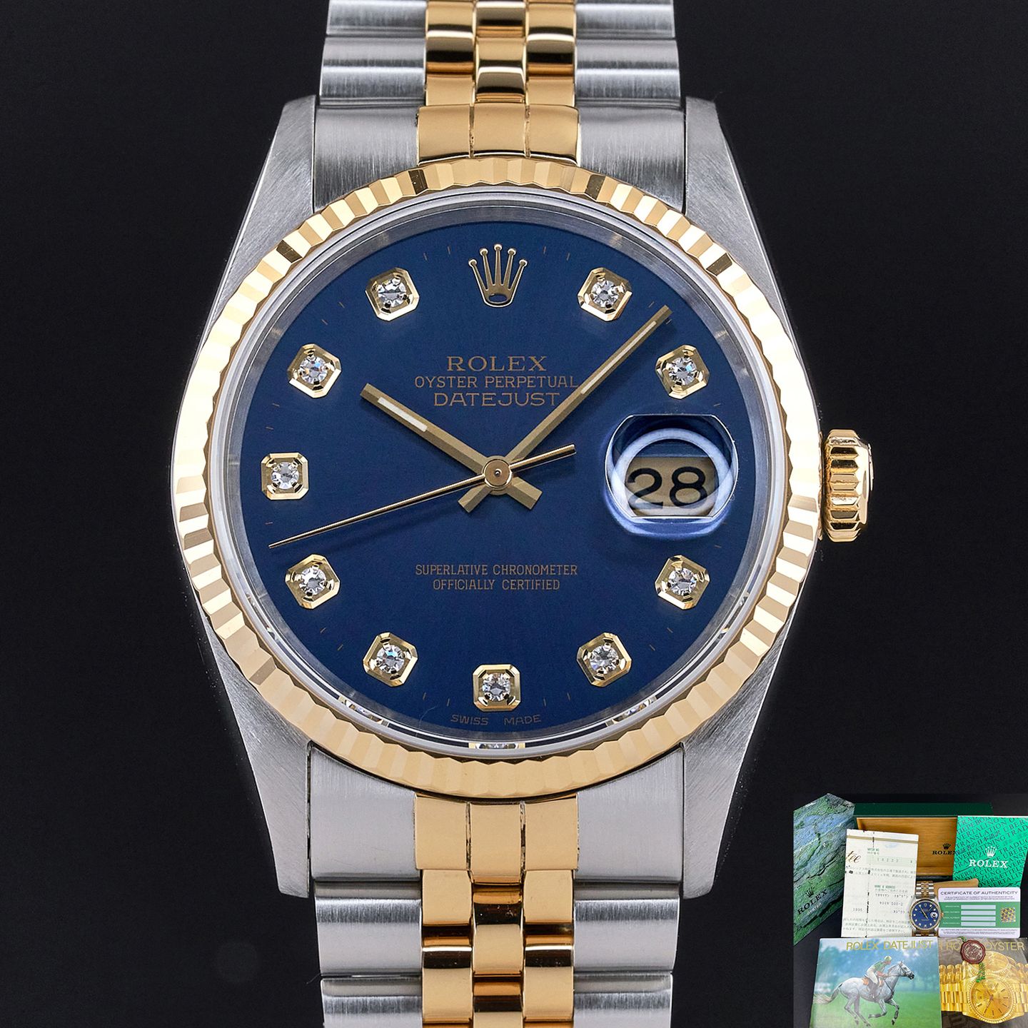 Rolex Datejust 36 16233 (1995) - 36 mm Gold/Steel case (1/7)