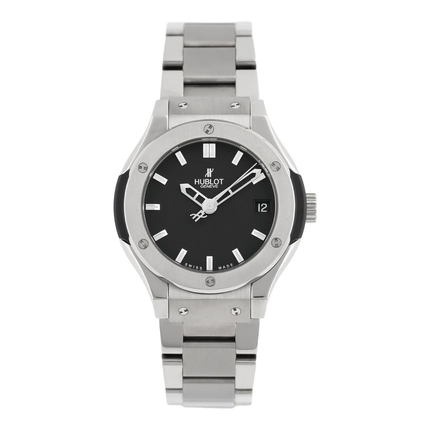 Hublot Classic Fusion 568.NX.1470.NX (Unknown (random serial)) - Black dial 38 mm Titanium case (1/4)