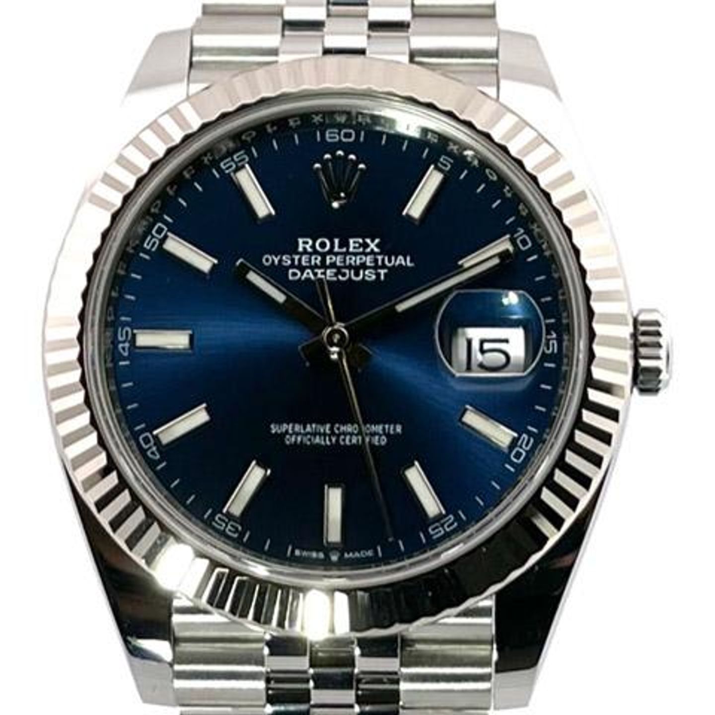 Rolex Datejust 41 126334 (2023) - Blue dial 41 mm Steel case (1/8)