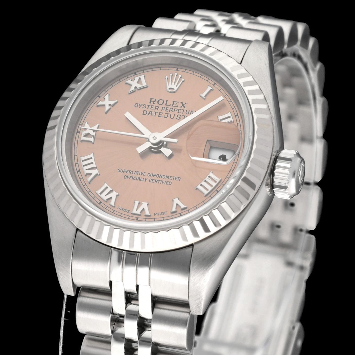 Rolex Lady-Datejust 79174 (2000) - Pink dial 26 mm Steel case (6/8)