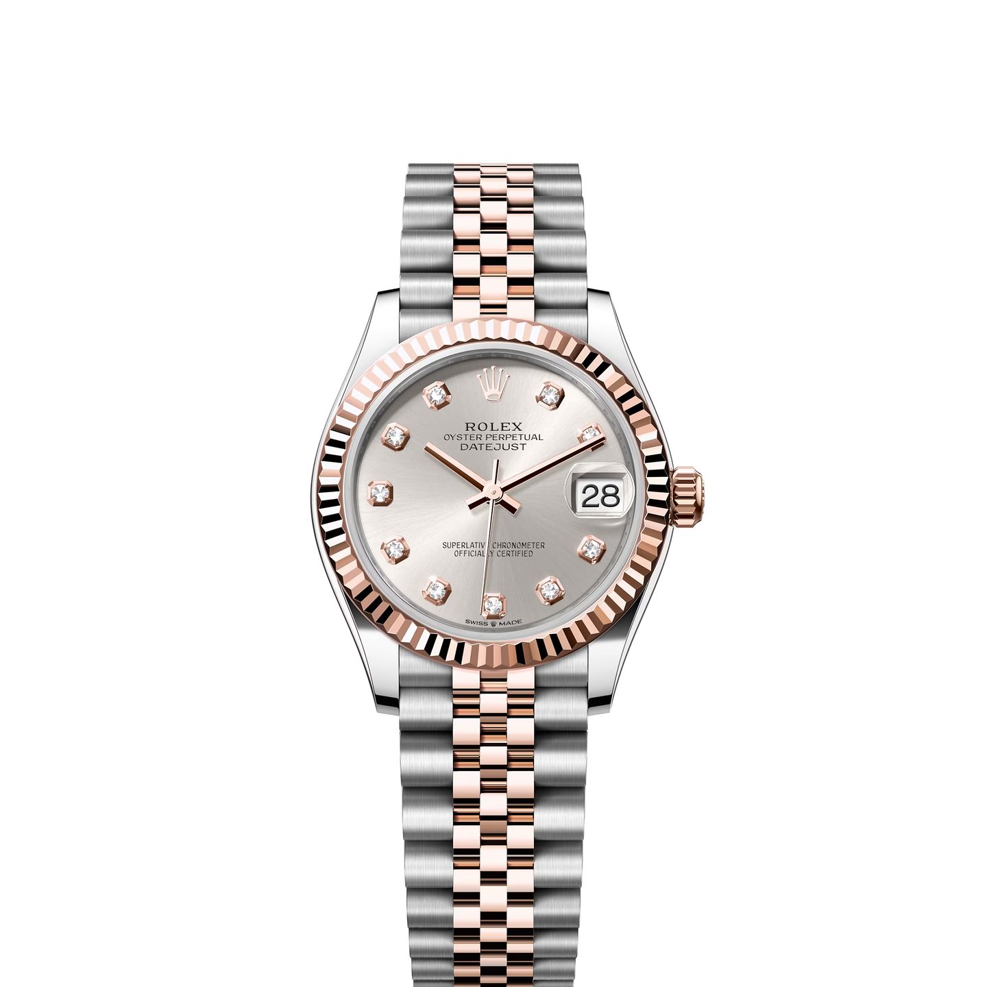 Rolex Datejust 31 278271 (2024) - Zilver wijzerplaat 31mm Staal (1/8)