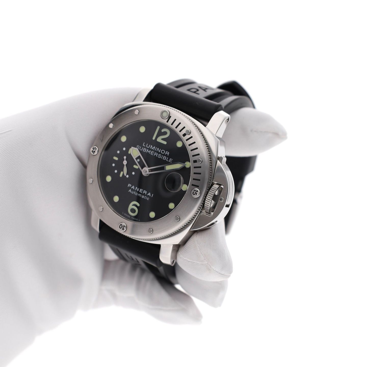 Panerai Luminor Submersible PAM00024 (2001) - Black dial 44 mm Steel case (8/8)