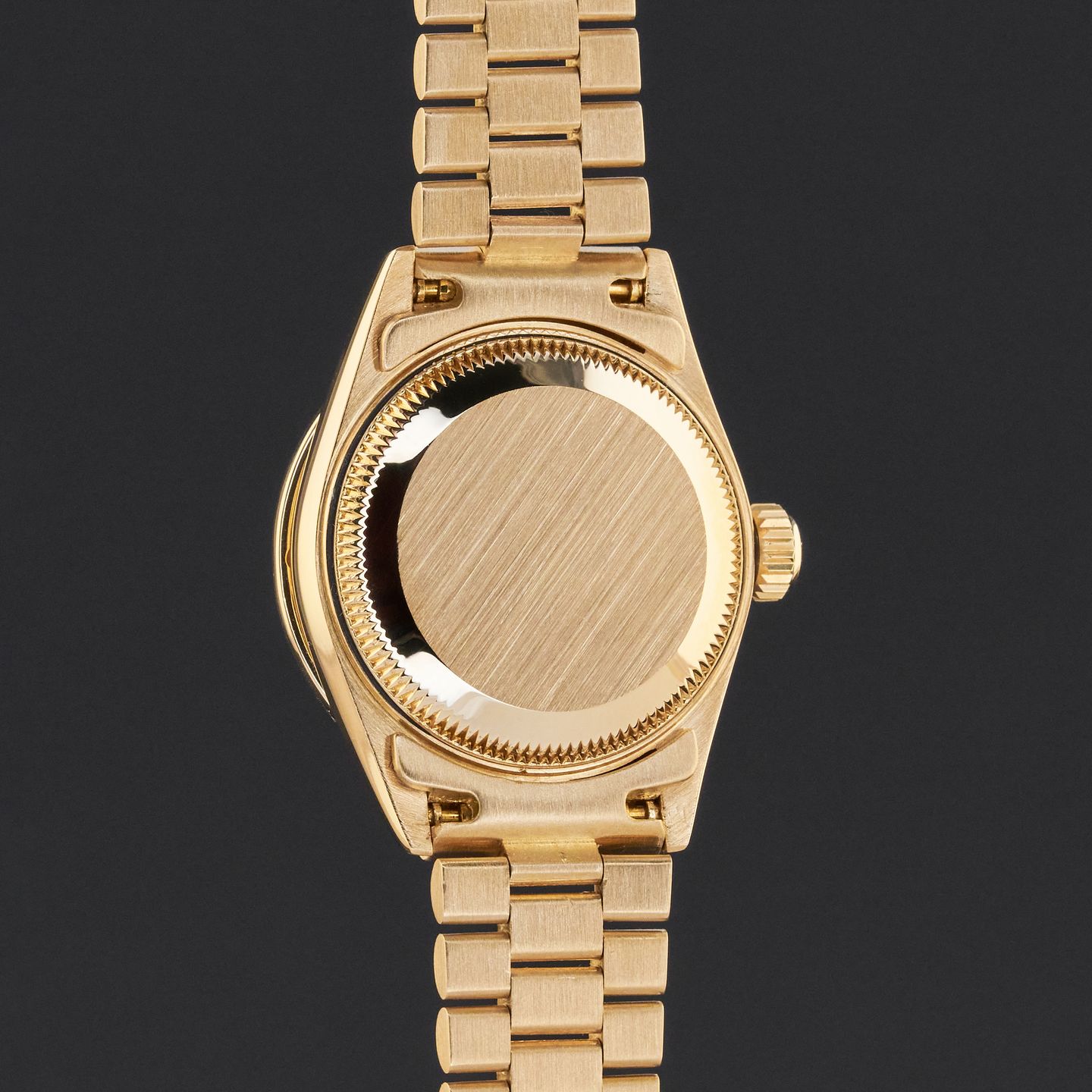 Rolex Lady-Datejust 69288 (1988) - Champagne dial 26 mm Yellow Gold case (7/8)