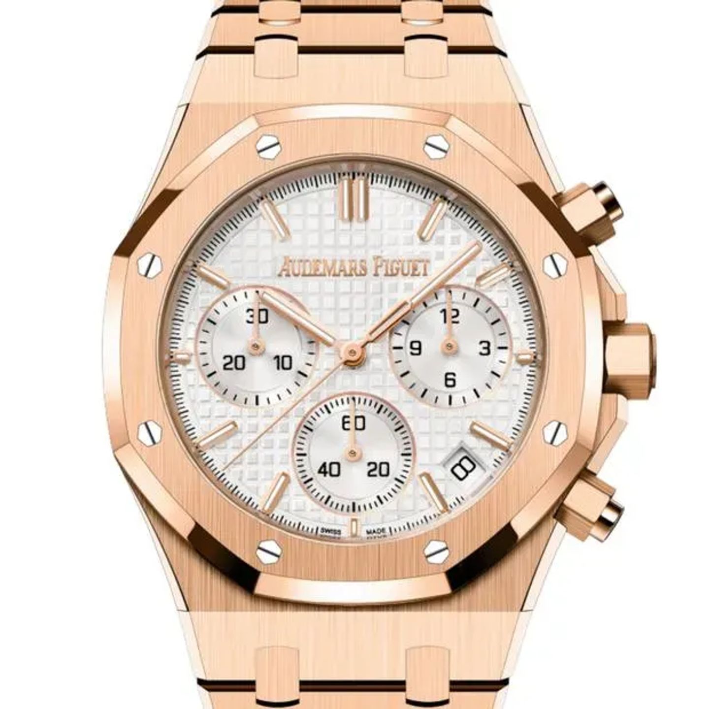 Audemars Piguet Royal Oak Chronograph 26240OR.OO.1320OR.07 (2024) - Silver dial 41 mm Rose Gold case (6/6)