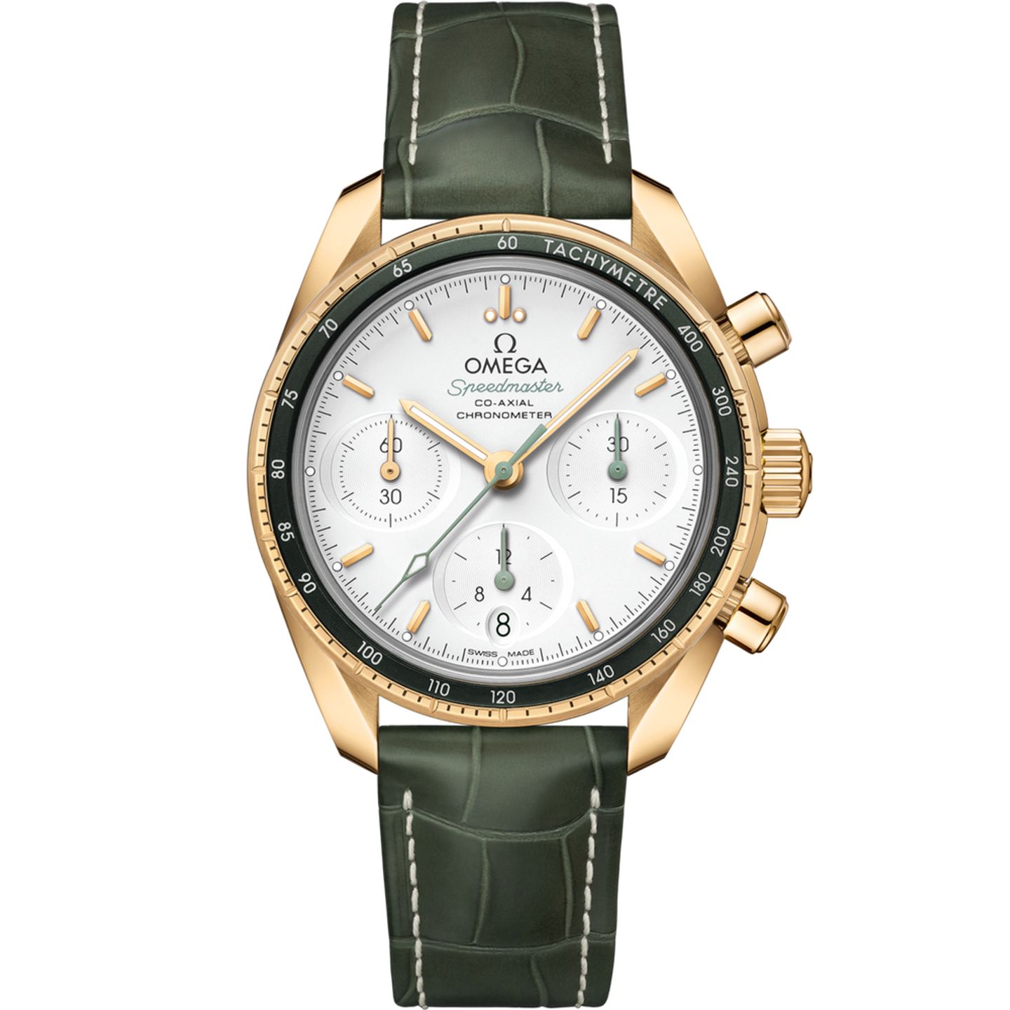 Omega Speedmaster 324.63.38.50.02.004 (2025) - Zilver wijzerplaat 38mm Geelgoud (1/1)