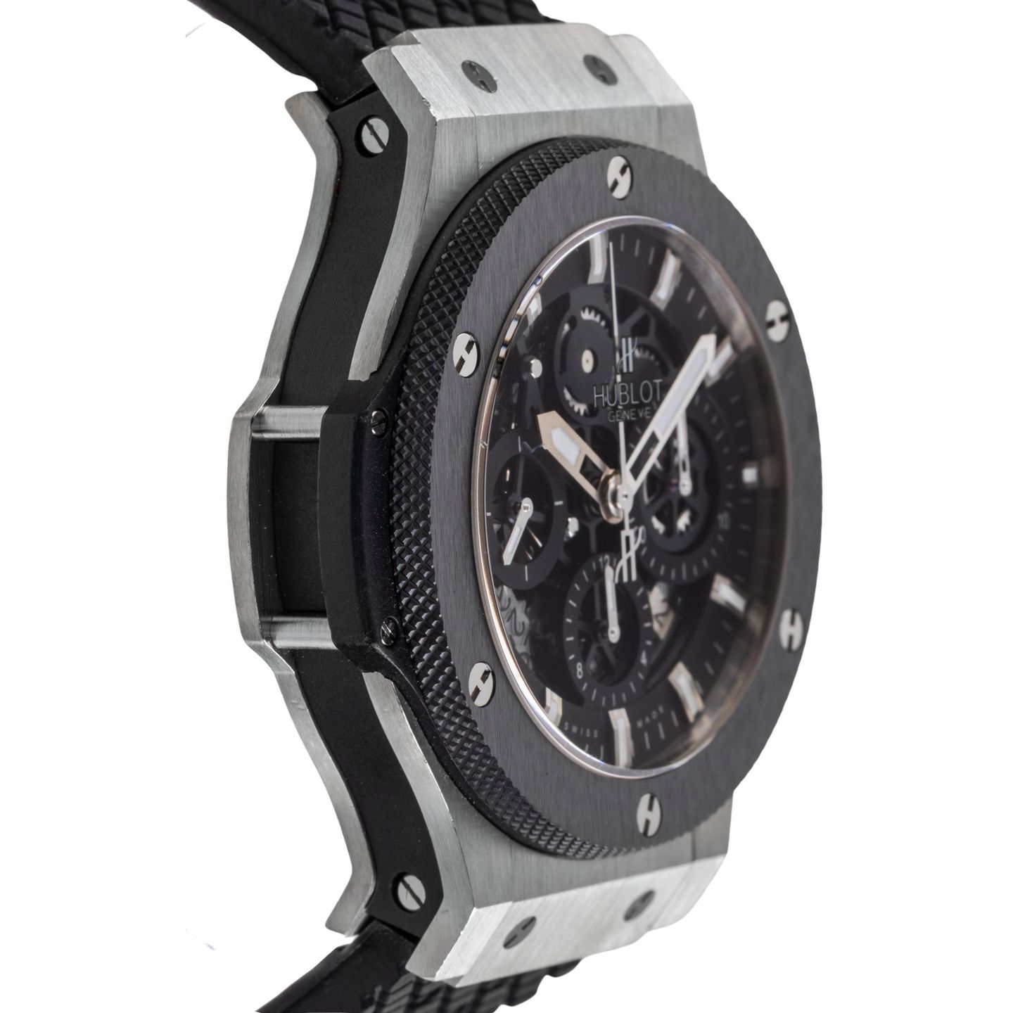 Hublot Big Bang Aero Bang 311.SM.1170.GR (Unknown (random serial)) - Black dial 45 mm Steel case (7/8)