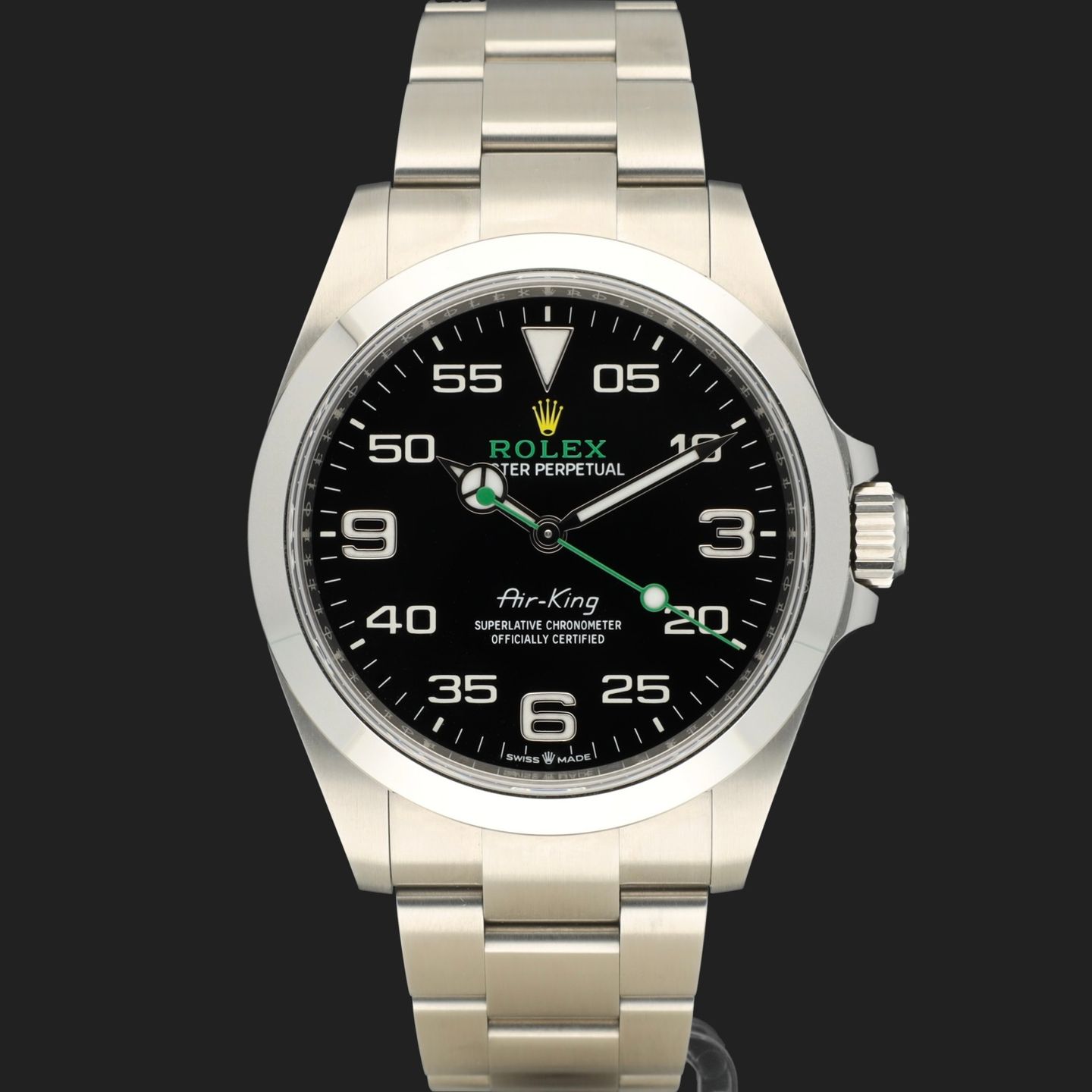 Rolex Air-King 126900 (2023) - Black dial 40 mm Steel case (4/8)