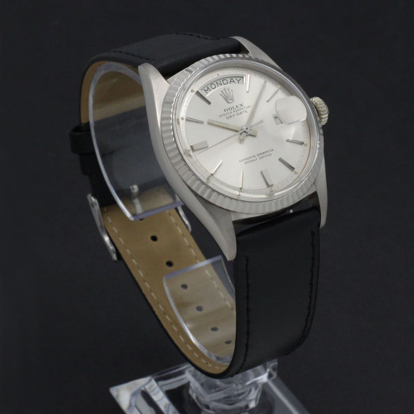 Rolex Day-Date 1803 (1966) - Silver dial 36 mm White Gold case (4/7)