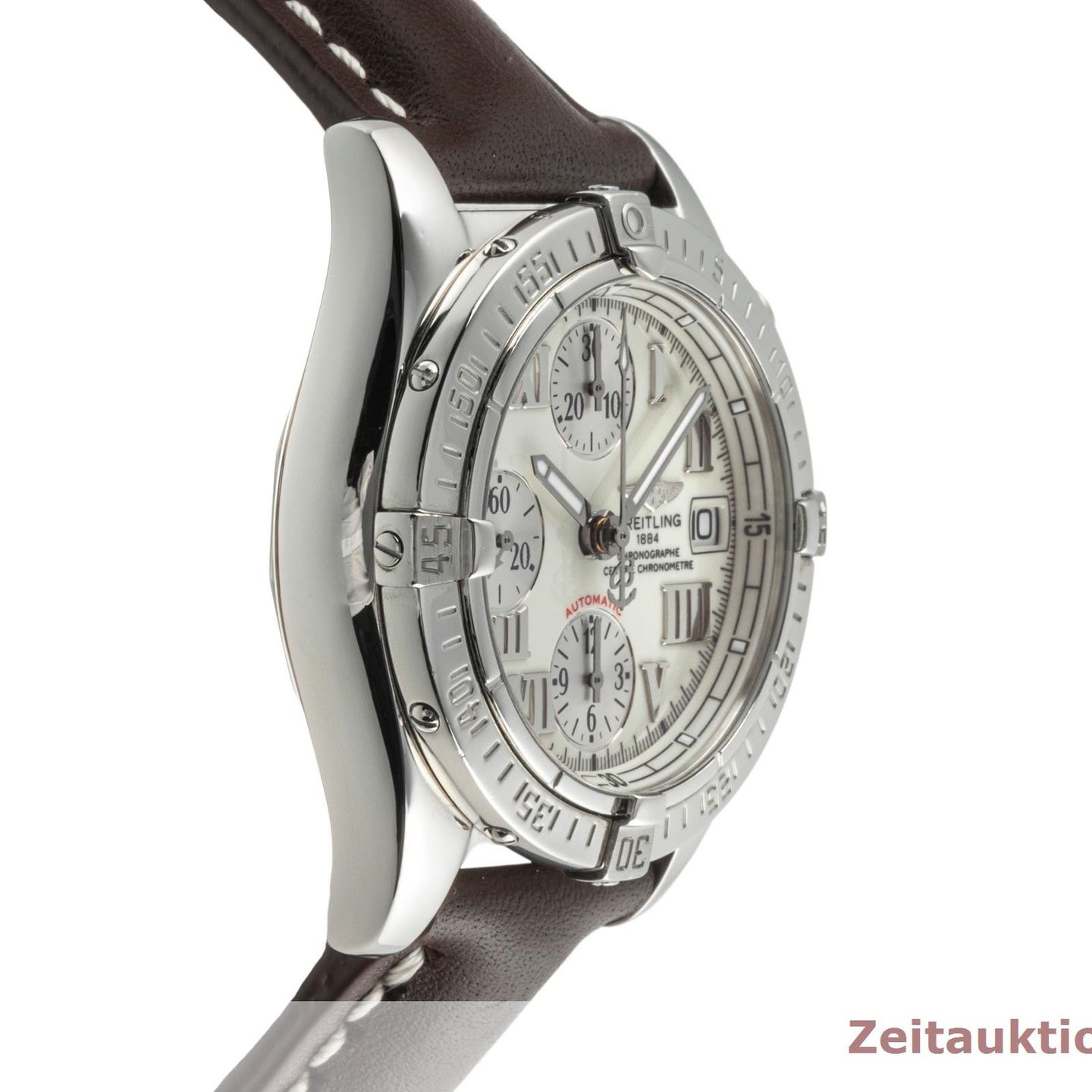 Breitling Chrono Cockpit A1335812A578 (Unknown (random serial)) - White dial 39 mm Steel case (6/8)
