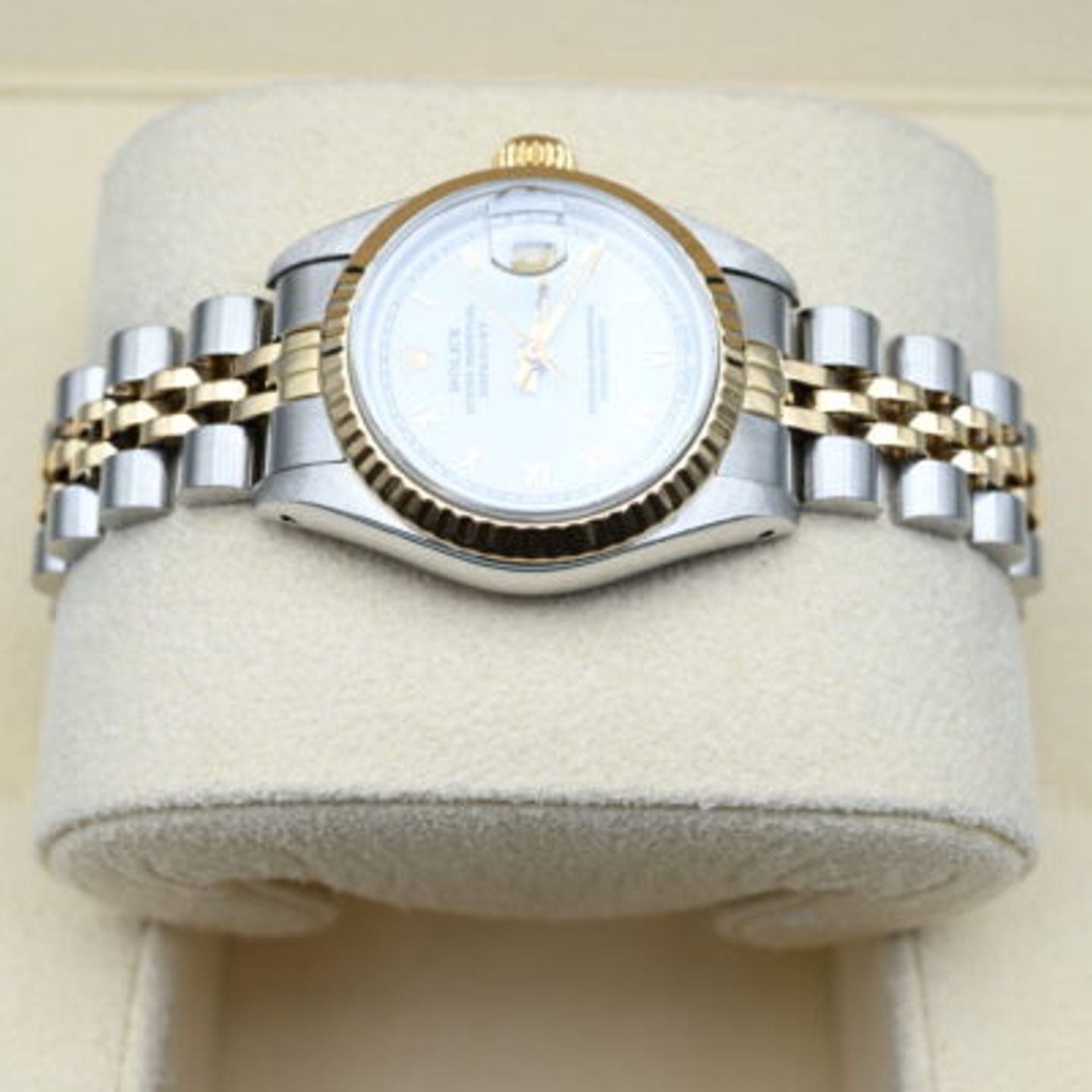 Rolex Lady-Datejust 69173 (1986) - White dial 26 mm Gold/Steel case (6/12)