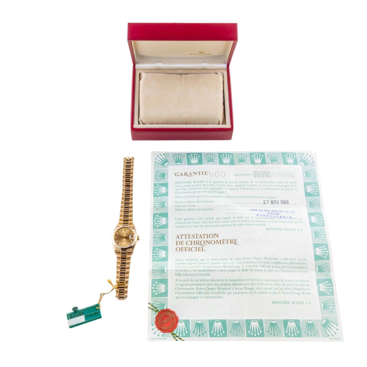 Rolex Datejust 31 68278 (1988) - 31 mm Yellow Gold case (8/8)