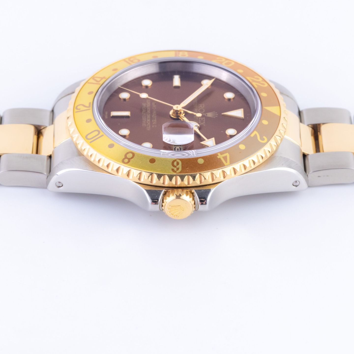 Rolex GMT-Master II 16713 (1999) - Bronze dial 40 mm Gold/Steel case (6/8)