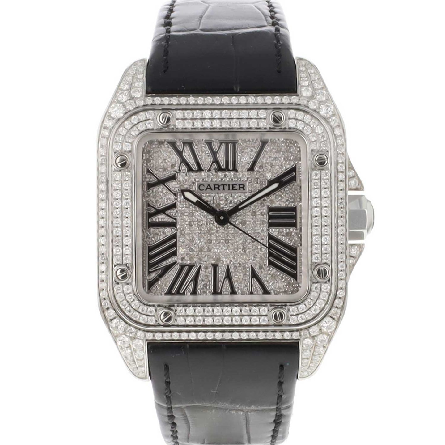 Cartier Santos 100 2878 (Onbekend (willekeurig serienummer)) - 33mm (1/5)