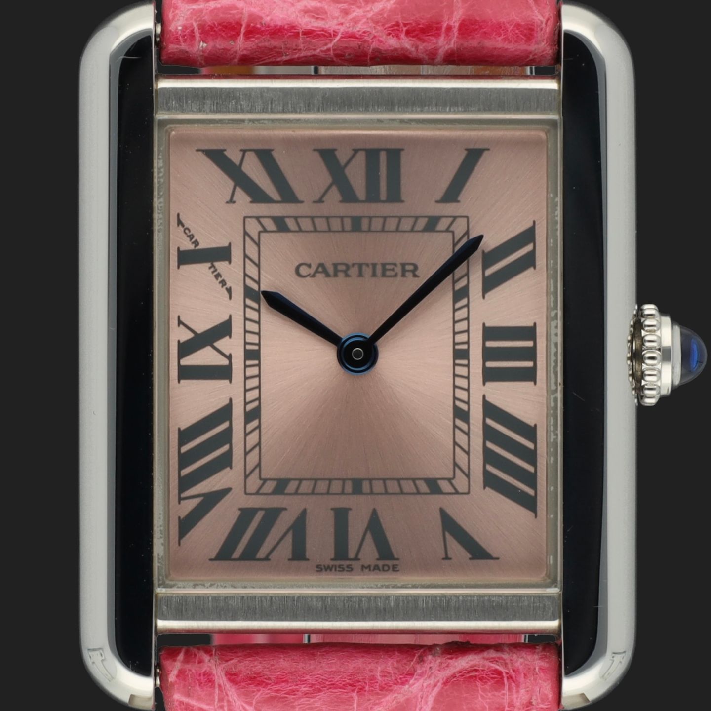 Cartier Tank Solo W5200000 (2015) - Pink dial 31 mm Steel case (2/8)