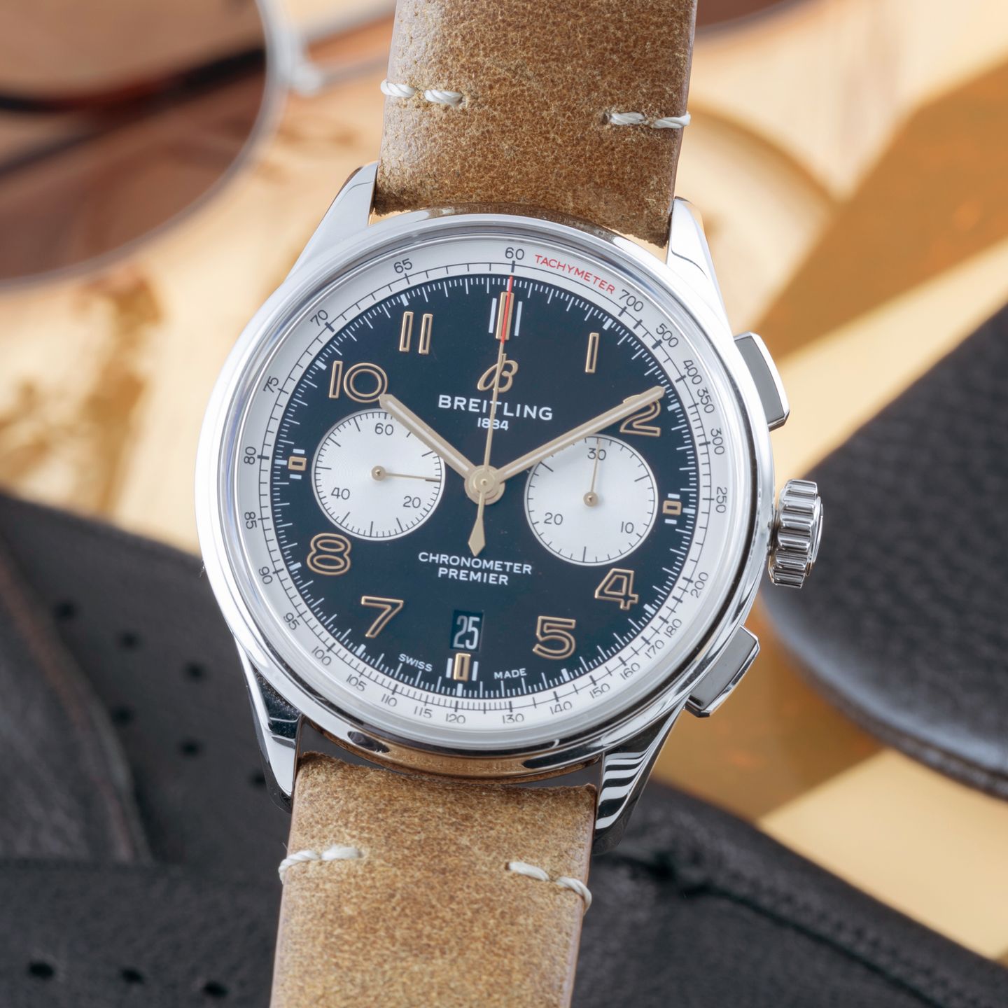 Breitling Premier AB0118A21B1X1 (2019) - Zwart wijzerplaat 42mm Staal (3/8)