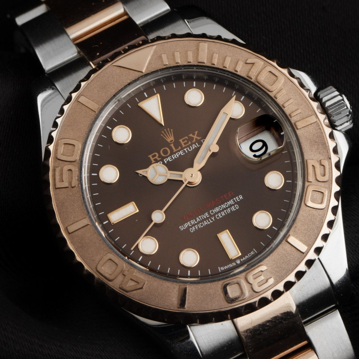 Rolex Yacht-Master 37 268621 (2019) - Brown dial 37 mm Gold/Steel case (3/7)