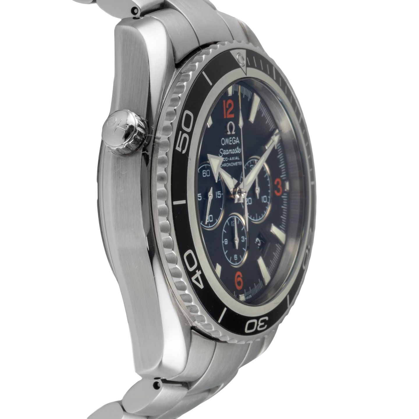Omega Seamaster Planet Ocean Chronograph 2210.51.00 (Onbekend (willekeurig serienummer)) - Zwart wijzerplaat 46mm Staal (7/8)