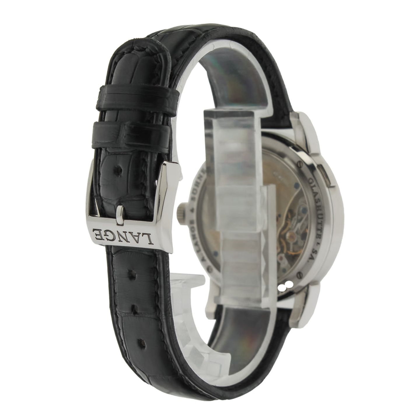 A. Lange & Söhne Lange 1 101.035 (2005) - Black dial 39 mm Platinum case (12/15)