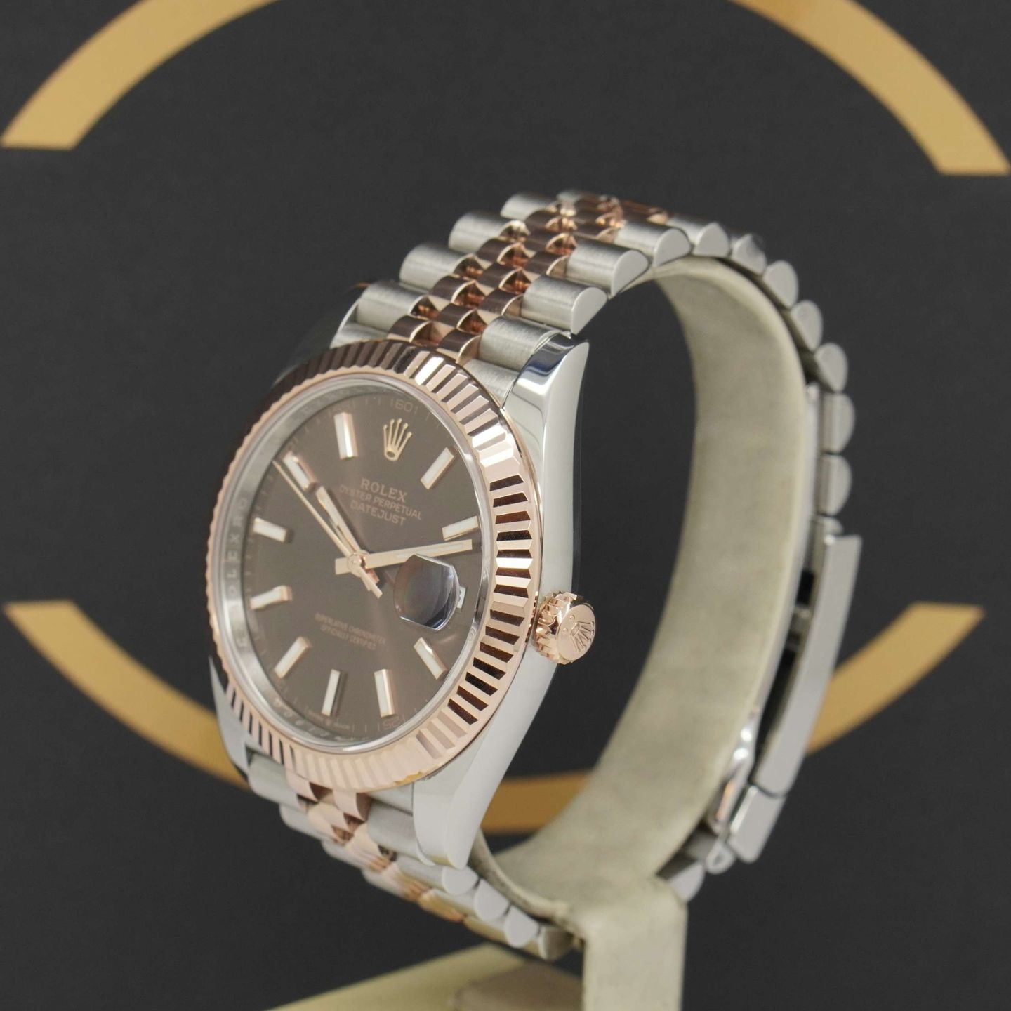 Rolex Datejust 41 126331 (2022) - Bruin wijzerplaat 41mm Goud/Staal (3/7)