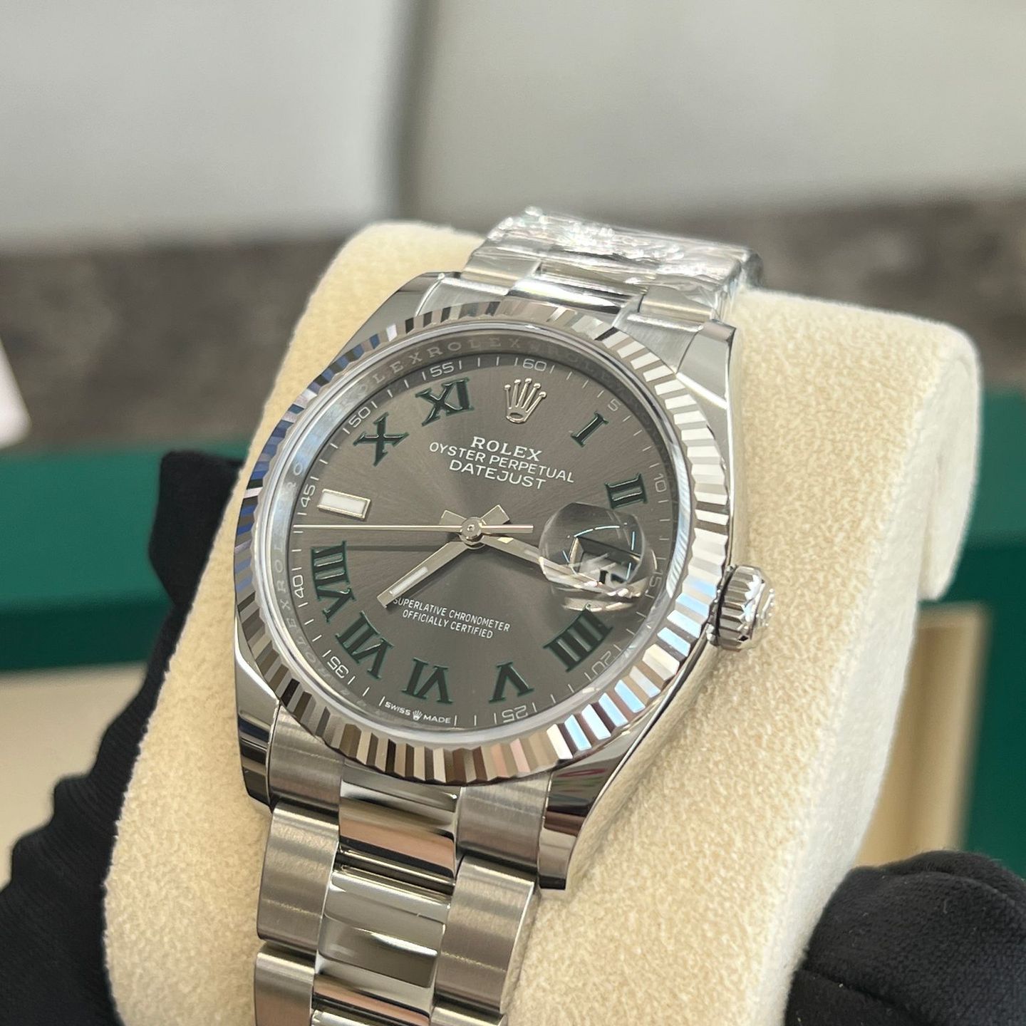 Rolex Datejust 36 126234-0046 (2025) - Grey dial 36 mm Steel case (4/5)