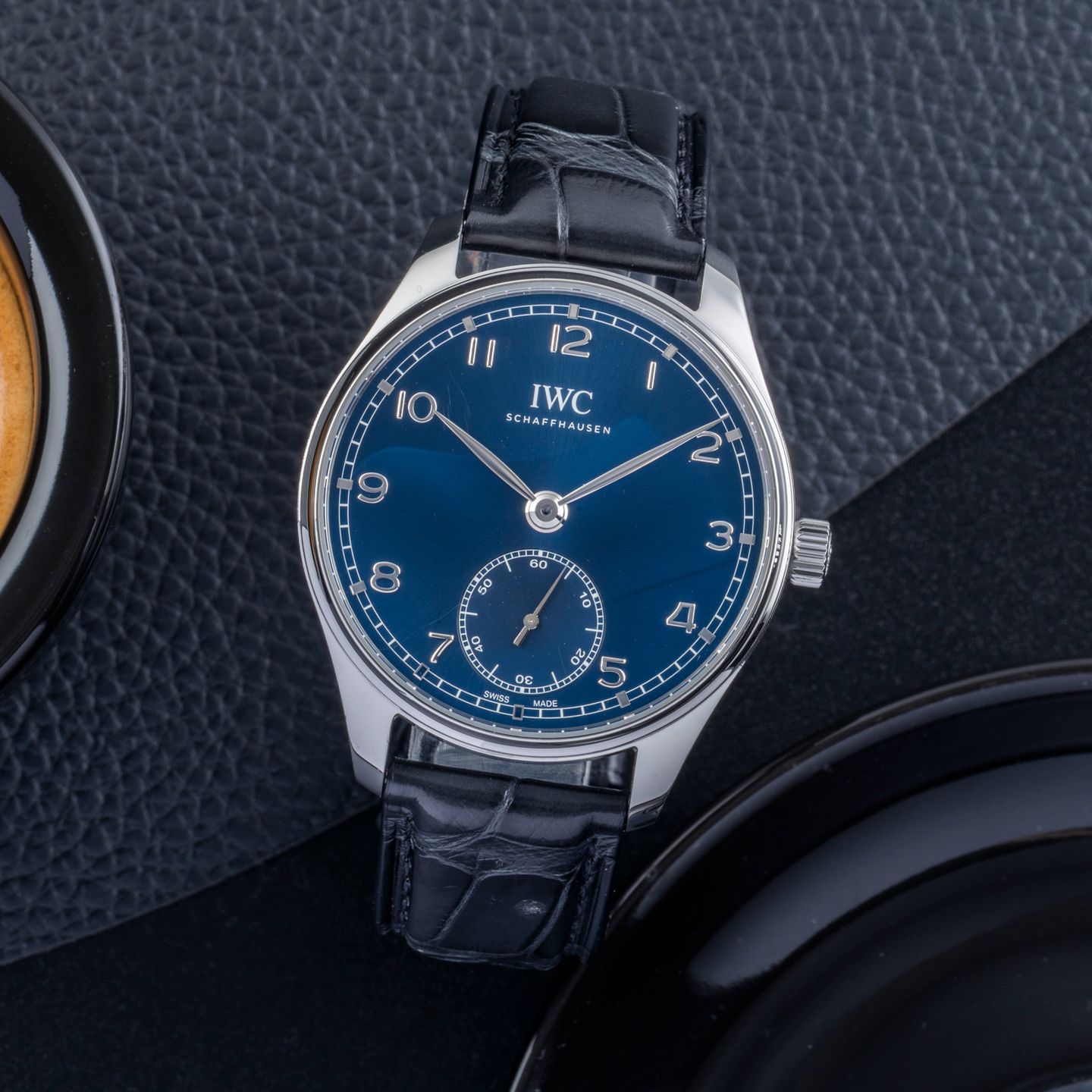 IWC Portuguese Automatic IW358305 (Unknown (random serial)) - Blue dial 40 mm Steel case (1/8)