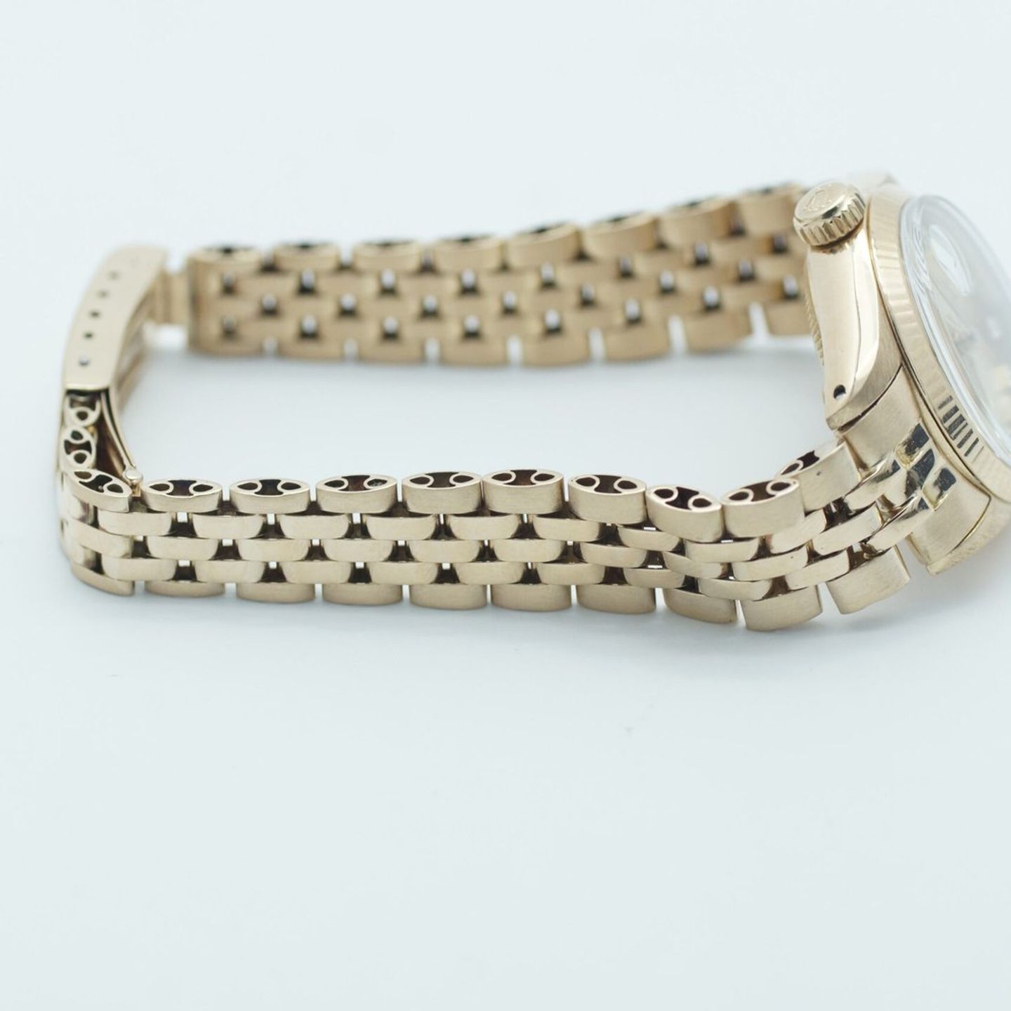 Rolex Lady-Datejust 6916 (1982) - Champagne dial 26 mm Yellow Gold case (6/8)