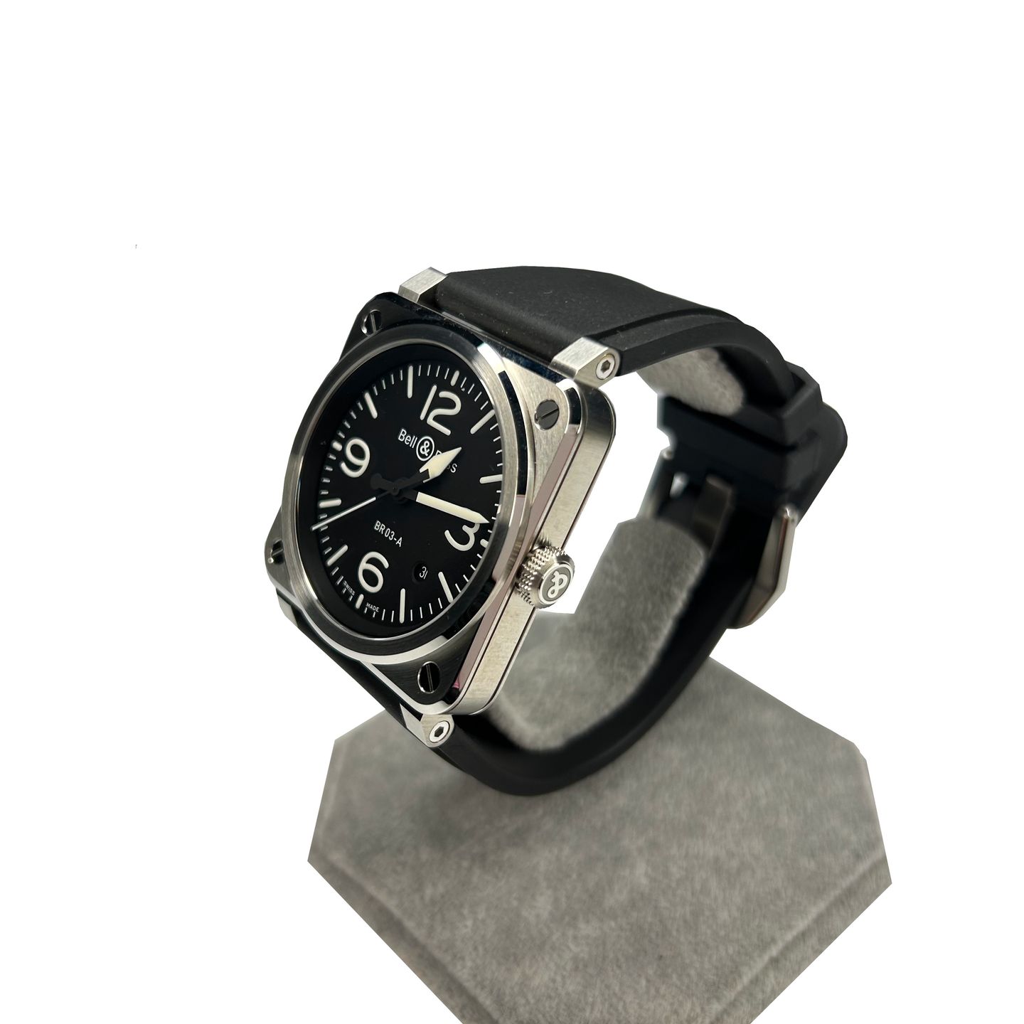 Bell & Ross BR 03 BR03A-BL-ST/SRB (2024) - Black dial 41 mm Steel case (3/7)