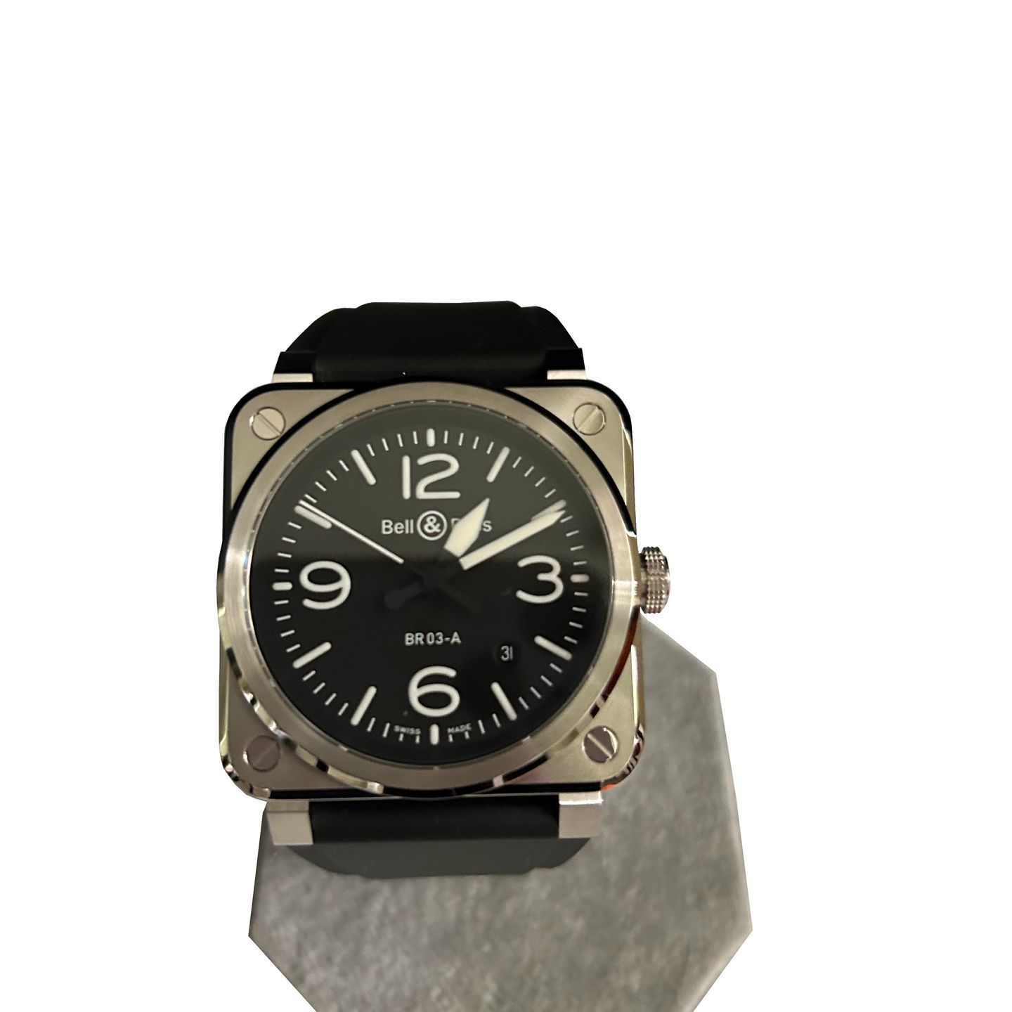 Bell & Ross BR 03 BR03A-BL-ST/SRB (2024) - Black dial 41 mm Steel case (2/7)