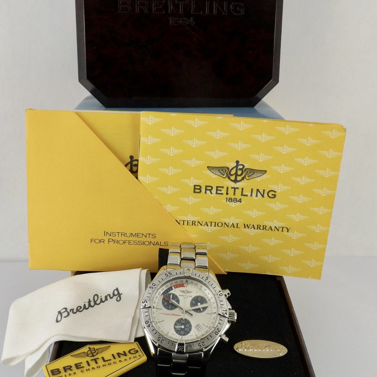 Breitling Transocean Chronograph A53040.1 (1998) - Zilver wijzerplaat 42mm Staal (7/8)