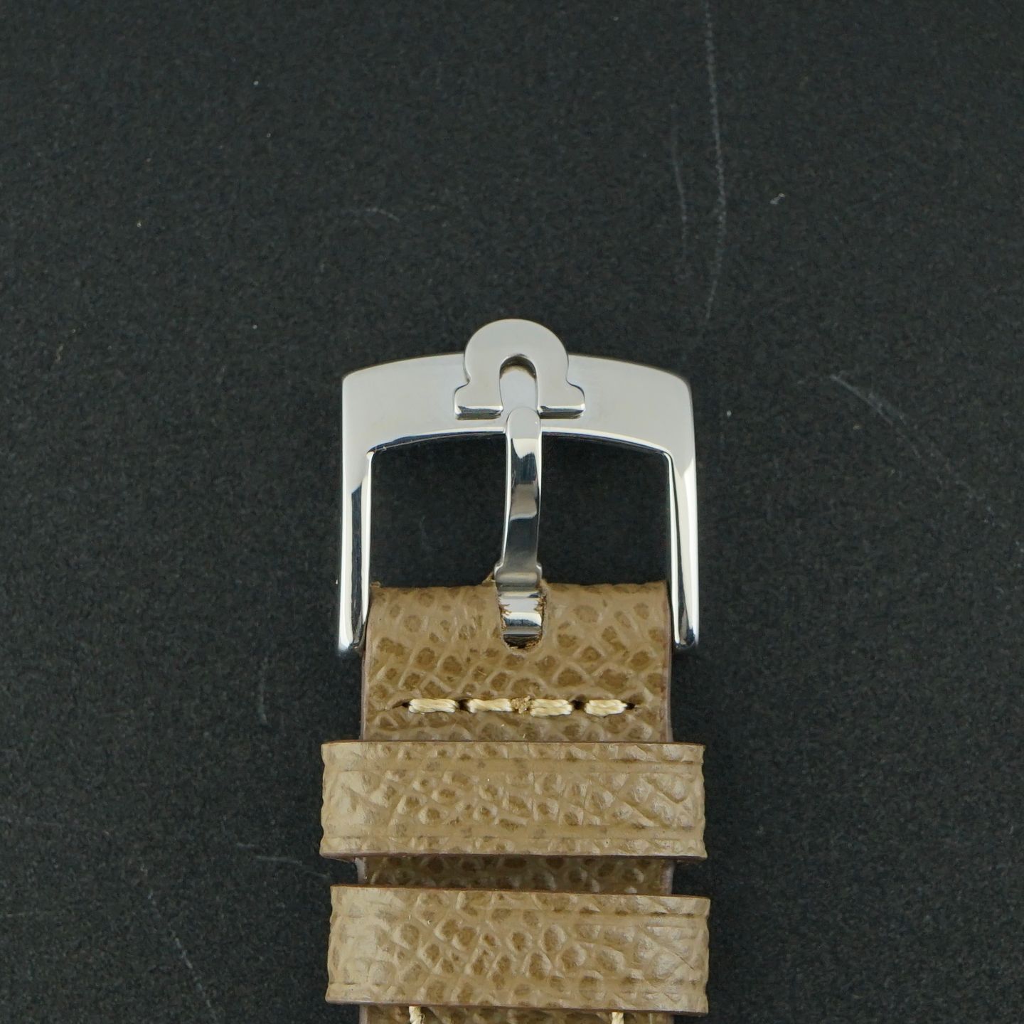 Omega Genève 166.0163 (1973) - Blue dial 35 mm Steel case (7/8)