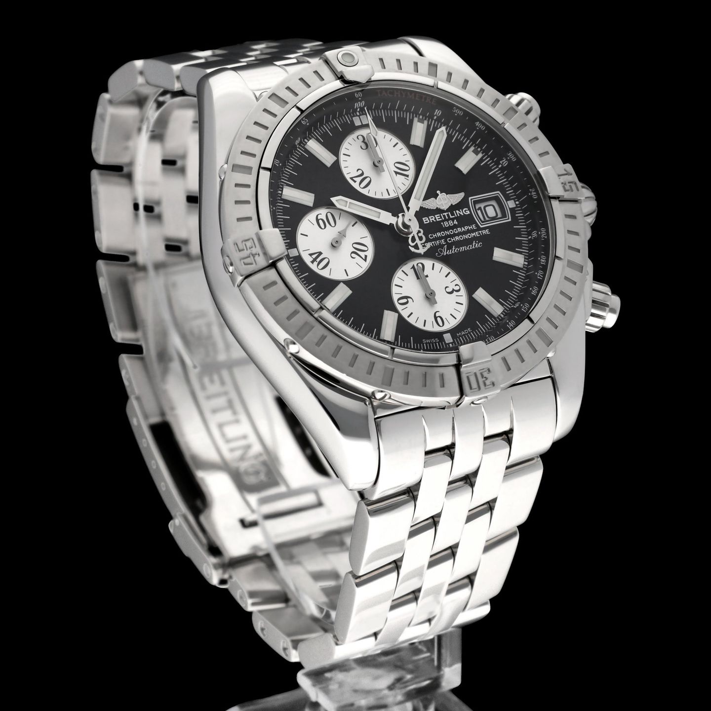 Breitling Chronomat Evolution A13356 (2011) - Zwart wijzerplaat 44mm Staal (4/8)